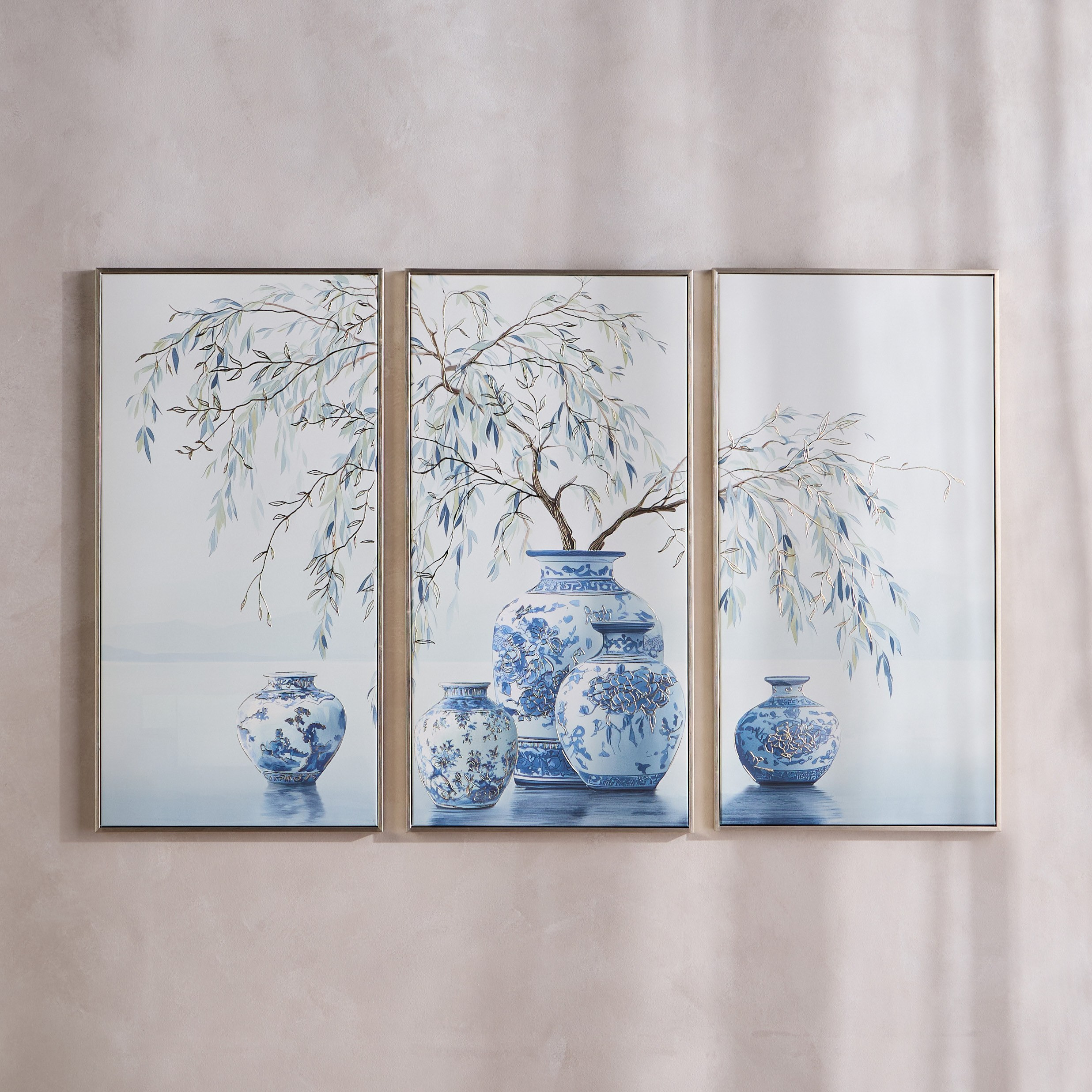 Luxe Orientale Tahani 3-Piece Canvas Wall Art Set - 158x103 cm-household-walldecorandmirrors-wallart-image-1