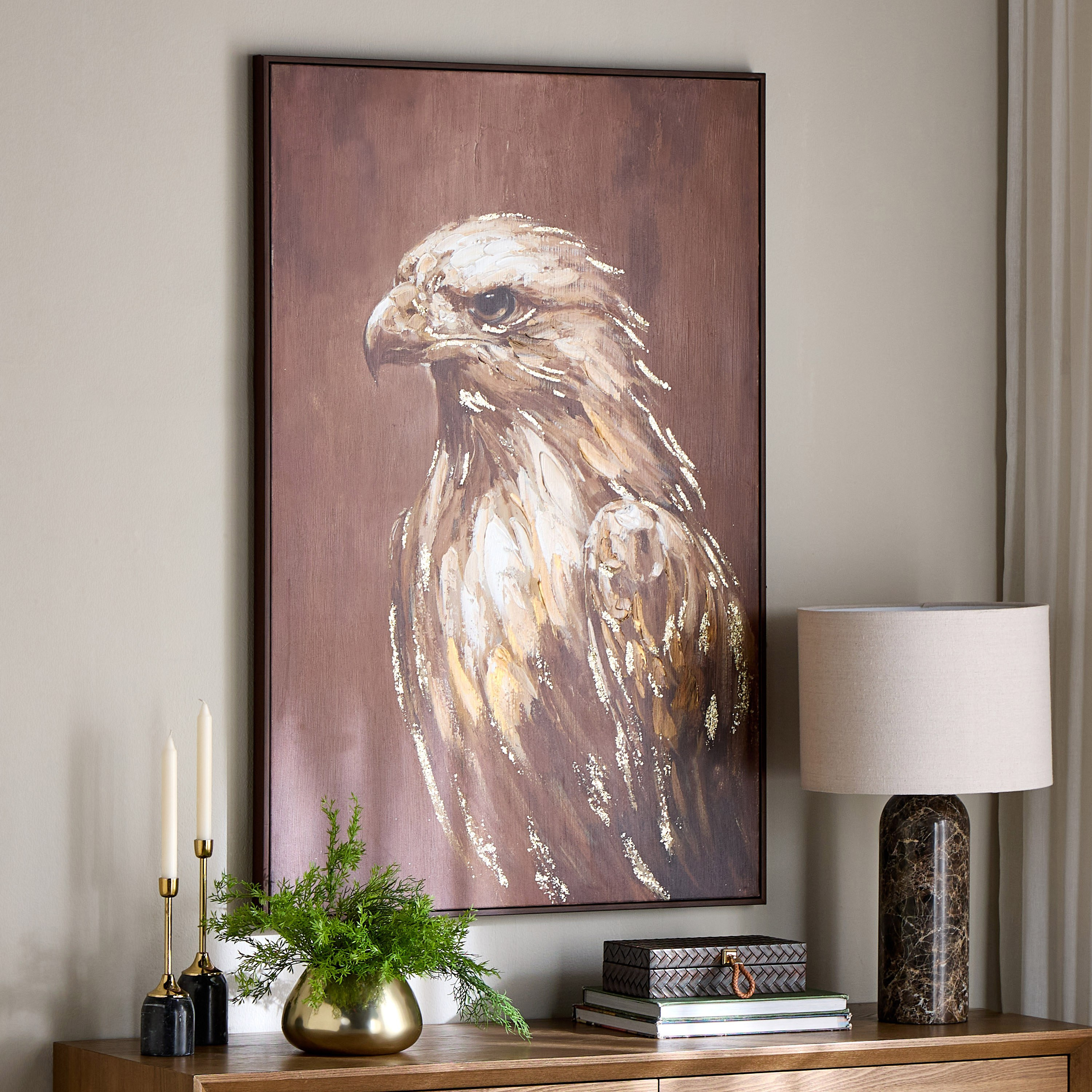 لوحة جدارية كانفاس مؤطرة - سورايا - 80x120 سم-household-walldecorandmirrors-wallart-image-3