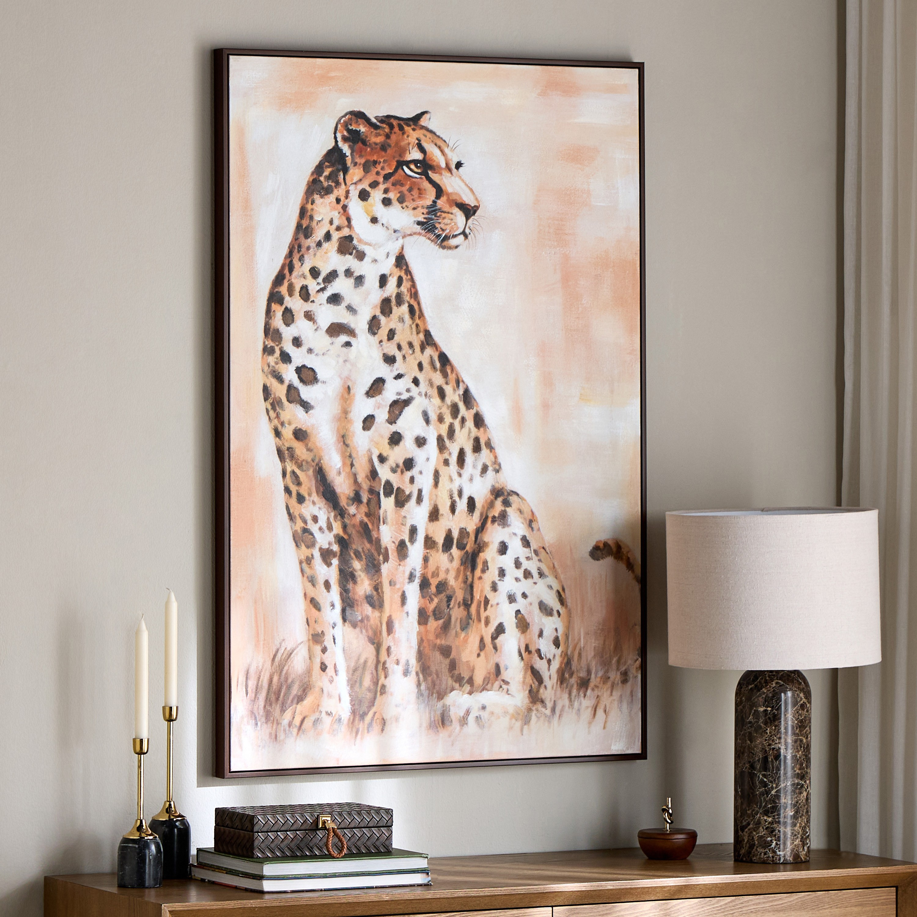 لوحة جدارية كانفاس مؤطرة - نور - 80x120 سم-household-walldecorandmirrors-wallart-image-3