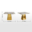 Elysian 4-Seater Marble Top Dining Table-furniture-diningroom-diningtables-image-7