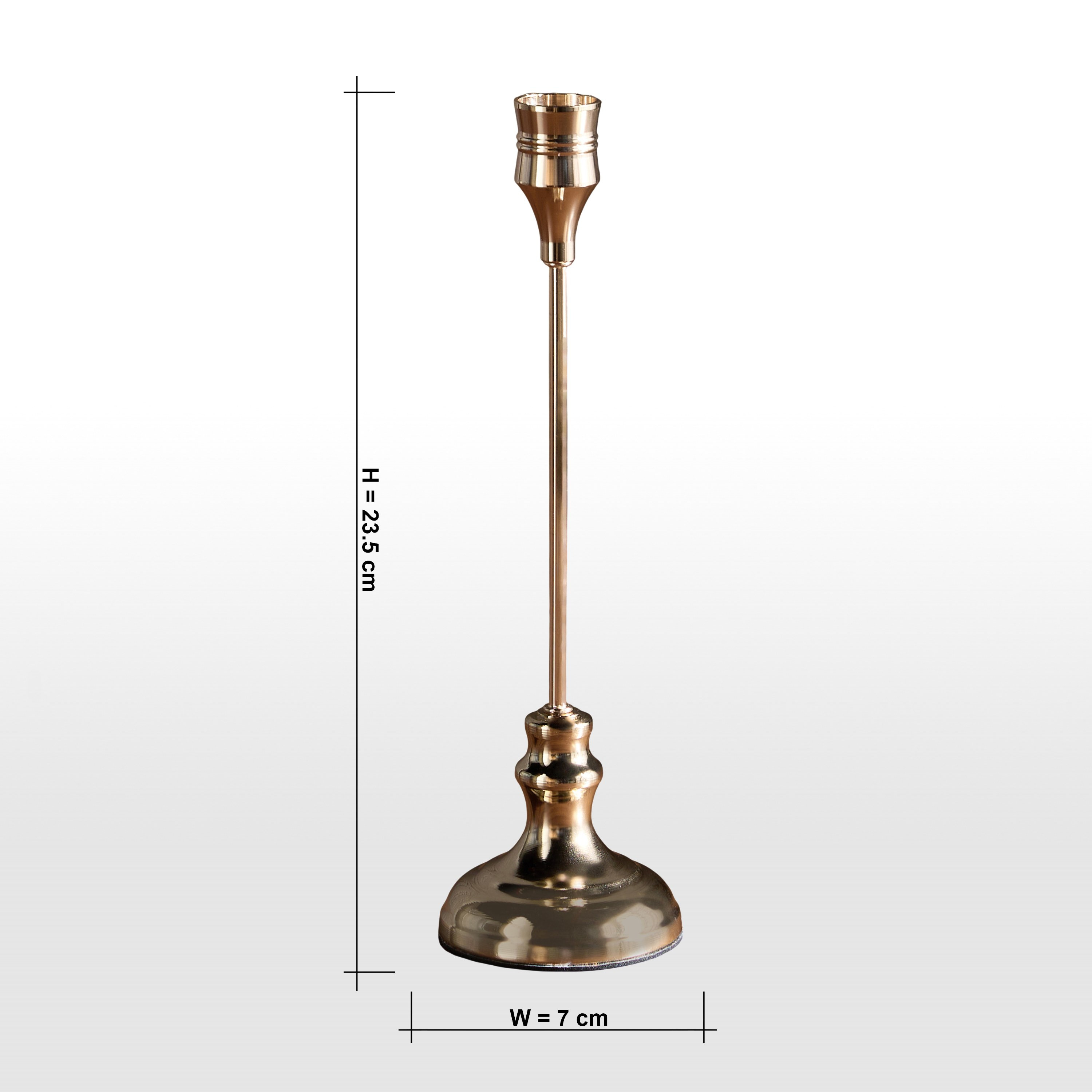 حامل شموع رفيعة معدن - 24 سم-household-decor-candleholdersandlanterns-image-6