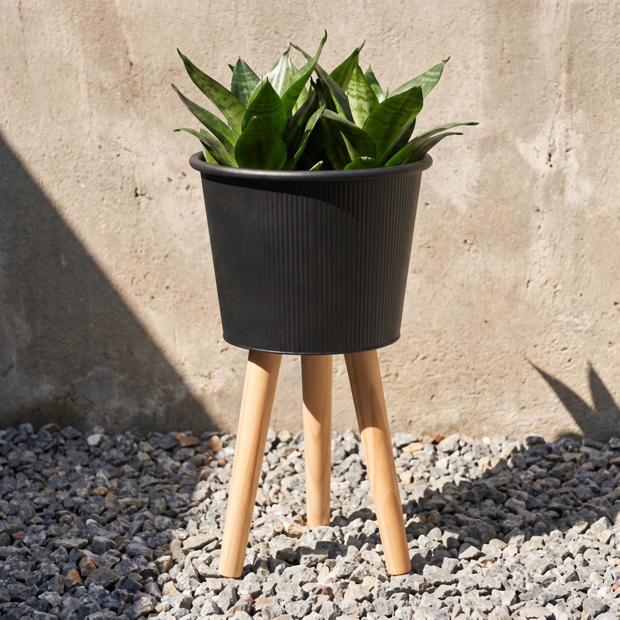 إناء زرع معدن - أريف - 43 سم-household-gardenandoutdoor-trellisandstands-plantstands-image-1