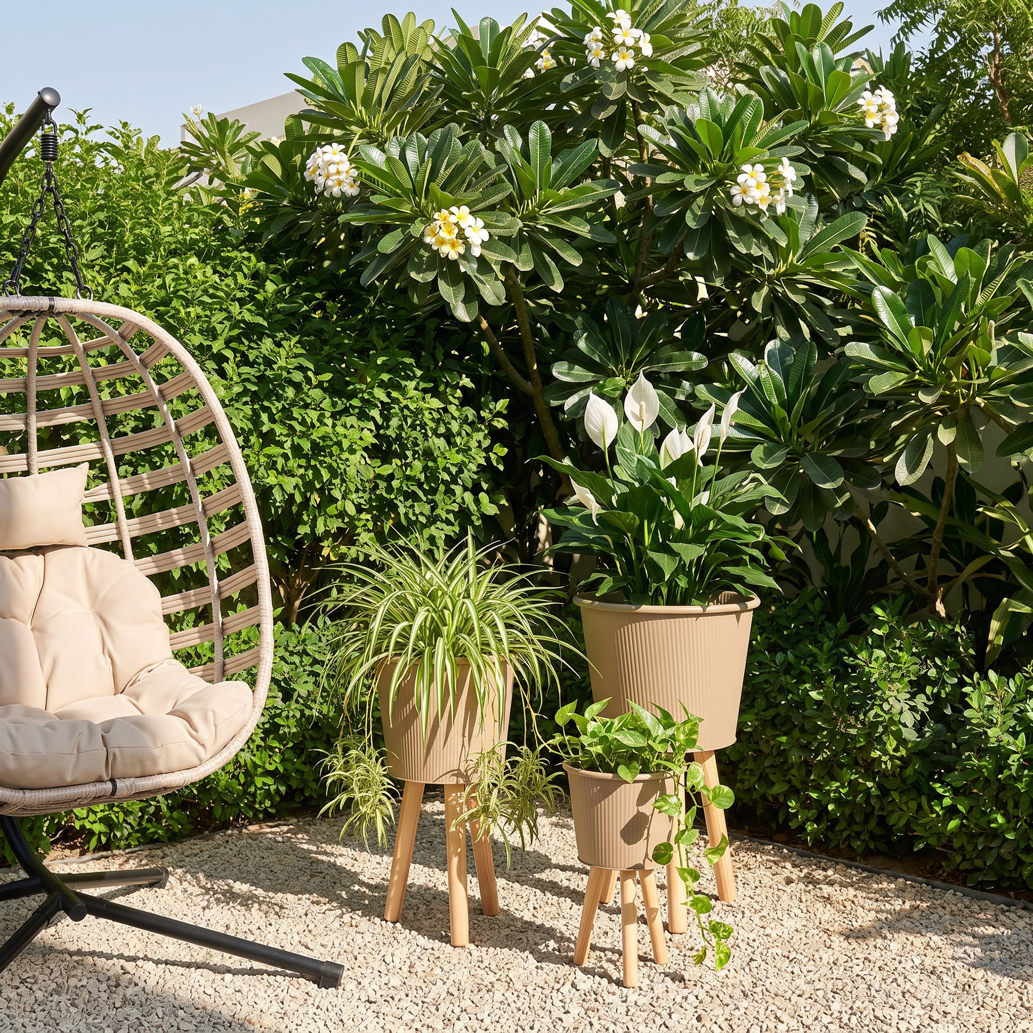 حامل إناء زرع معدني - آريف - 45 سم-household-gardenandoutdoor-trellisandstands-plantstands-image-4