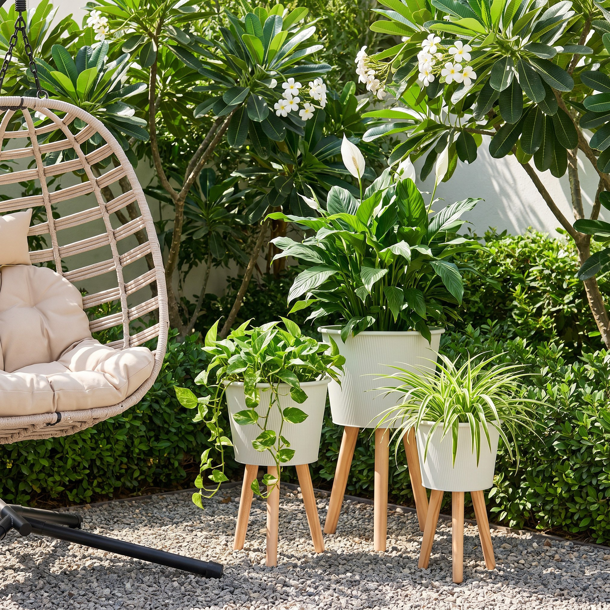 حامل إناء زرع معدني - آريف - 45 سم-household-gardenandoutdoor-trellisandstands-plantstands-image-4