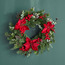 Traditional Poinsettia Wreath - 51 cm-household-christmas-wreathsgarlandsandflowers-wreaths-image-1