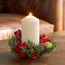 Poinsettia Wreath  - 17.5 cm-household-christmas-wreathsgarlandsandflowers-wreaths-image-2