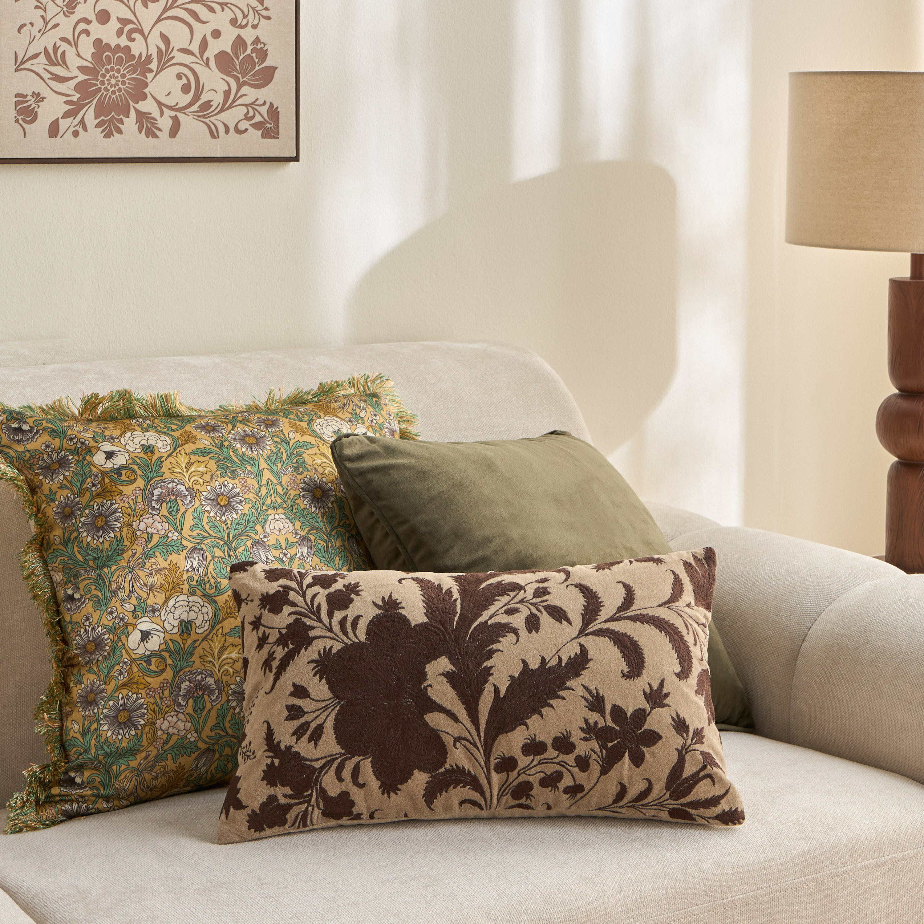 Ophelia Blossom Embroidered Cushion Cover - 30x50 cm-household-cushionsandthrows-cushioncovers-image-3