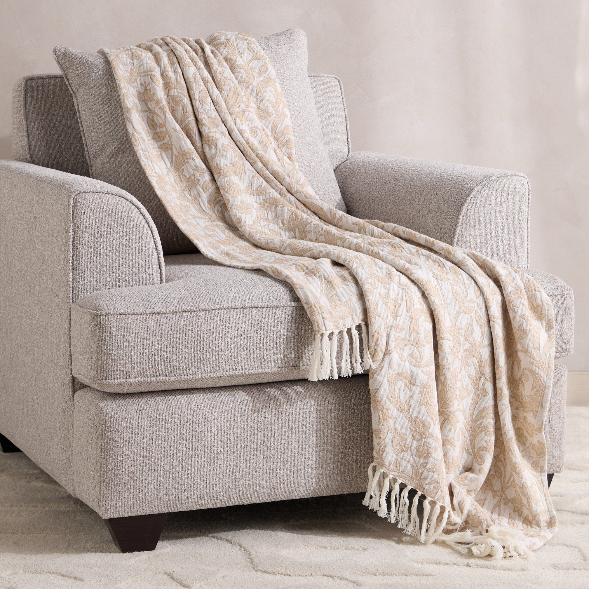 Rowan Cotton Throw - 130x170 cm-household-cushionsandthrows-throwsandblankets-throws-image-1