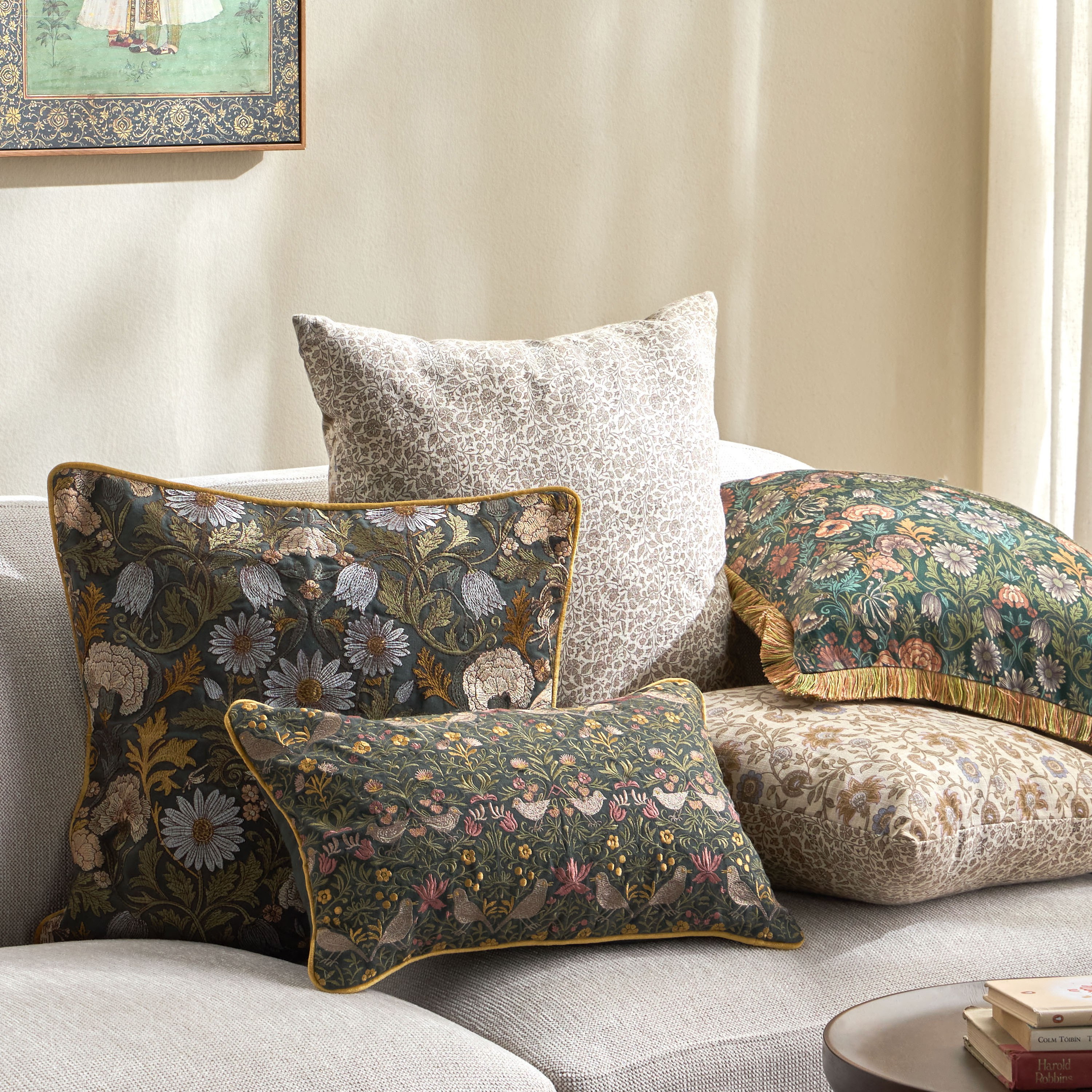 Meadows Garden Printed Cushion Cover - 50x50 cm-household-cushionsandthrows-cushioncovers-image-4