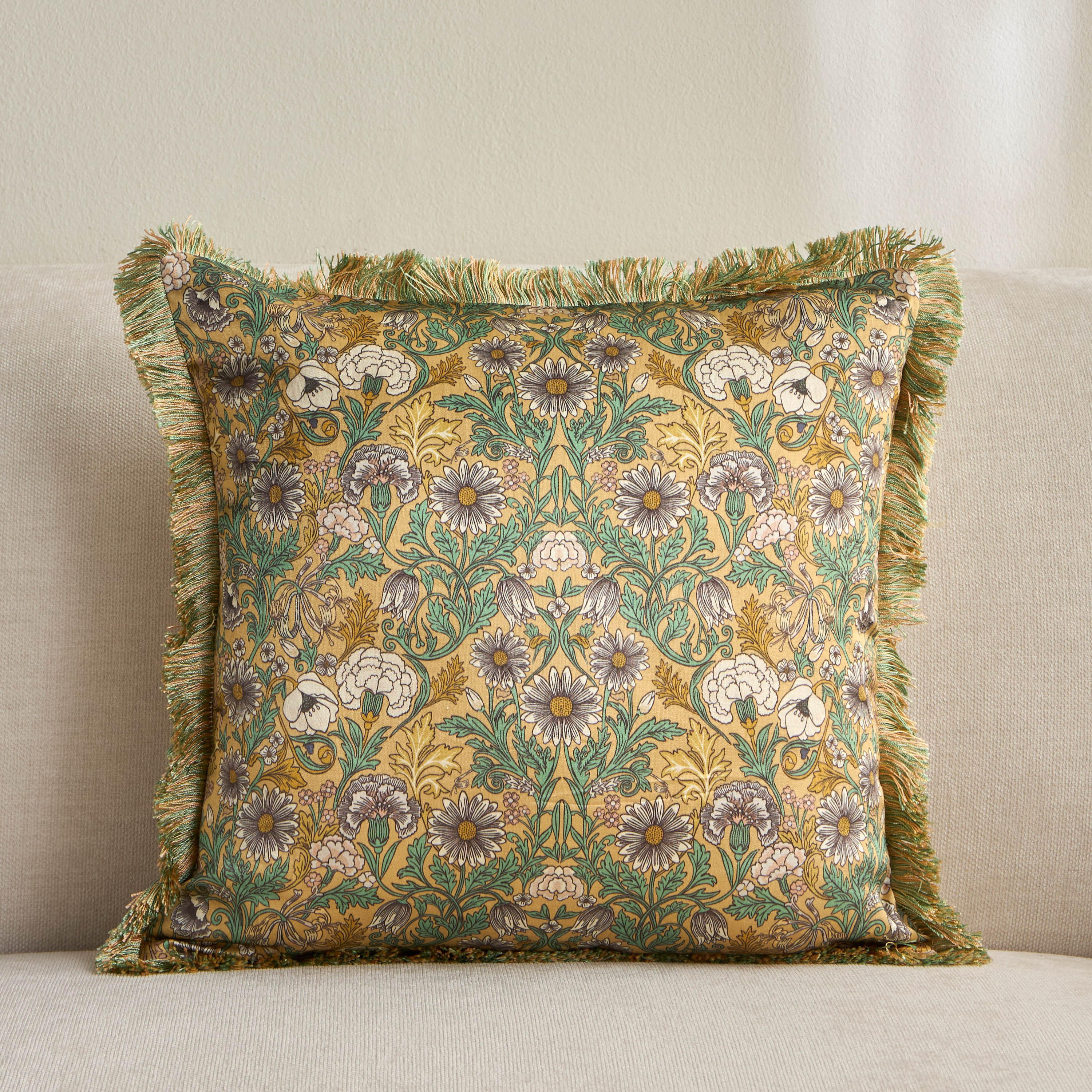 Meadows Garden Printed Cushion Cover - 50x50 cm-household-cushionsandthrows-cushioncovers-image-1
