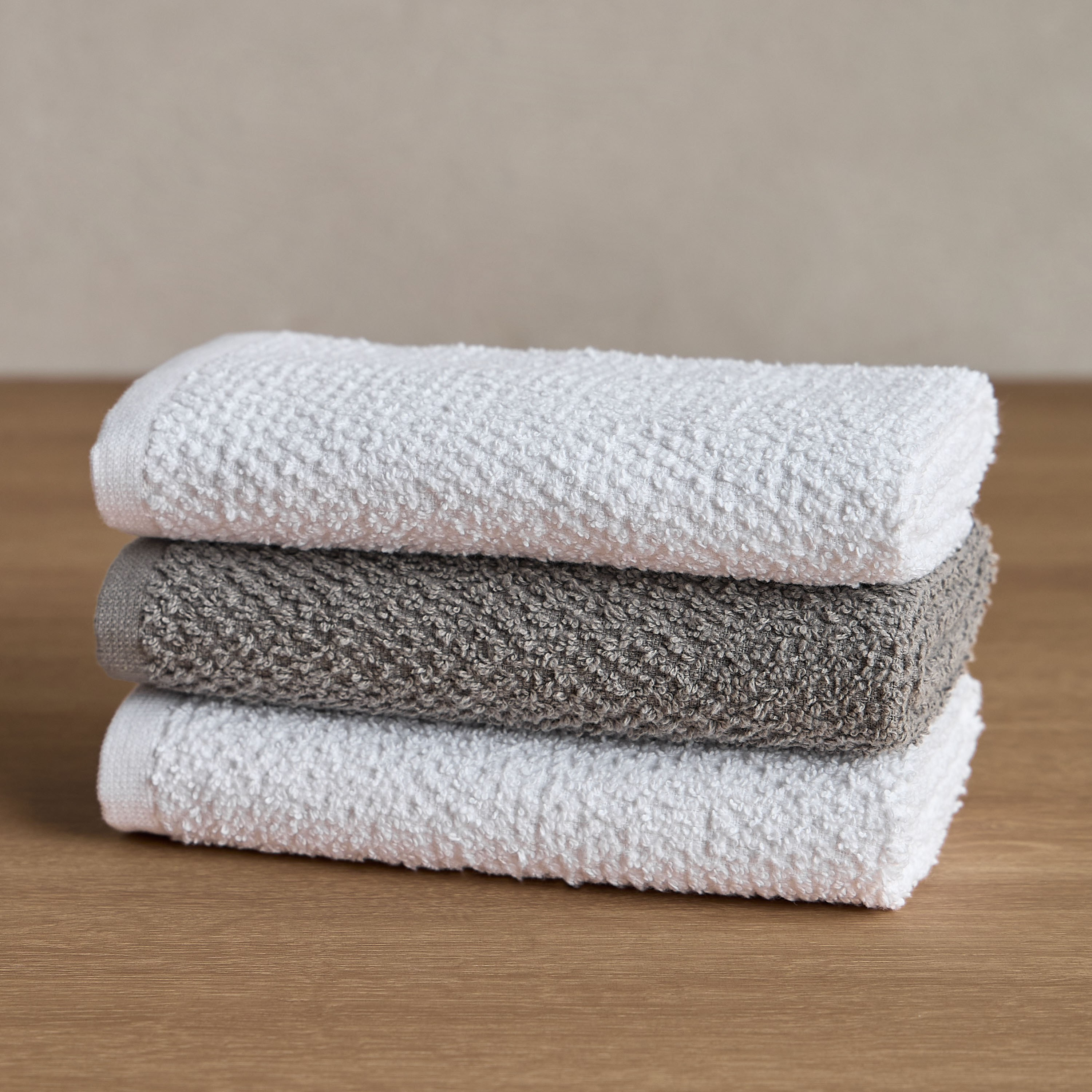 Sava 3-Piece 440 GSM Hand Towel Set - 40x70 cm-household-bathandlaundry-bathlinen-towels-image-1
