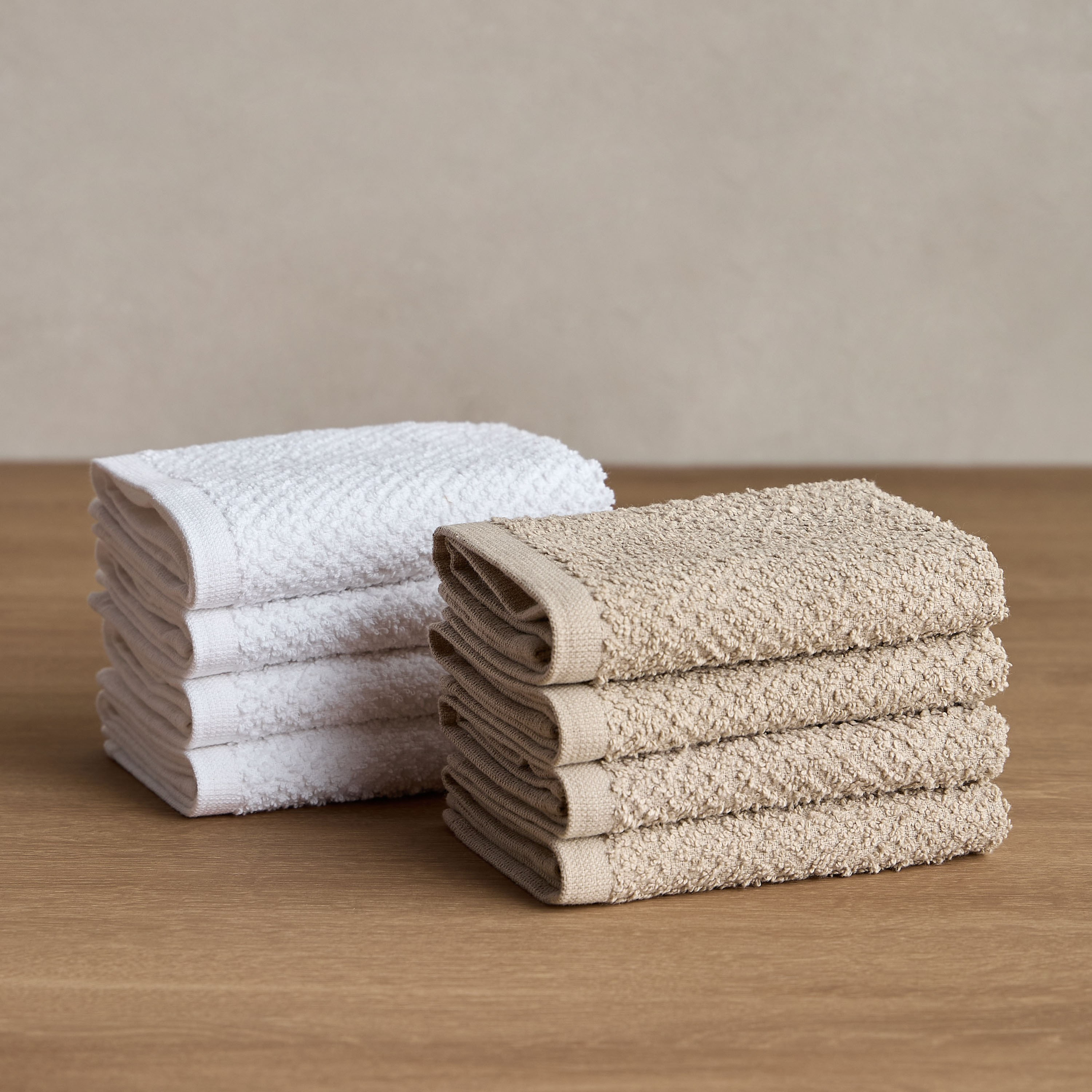 طقم مناشف صغيرة من 8 قطع بكثافة 440 جرام لكل متر مربع - سافا - 30×30 سم-household-bathandlaundry-bathlinen-towels-image-1