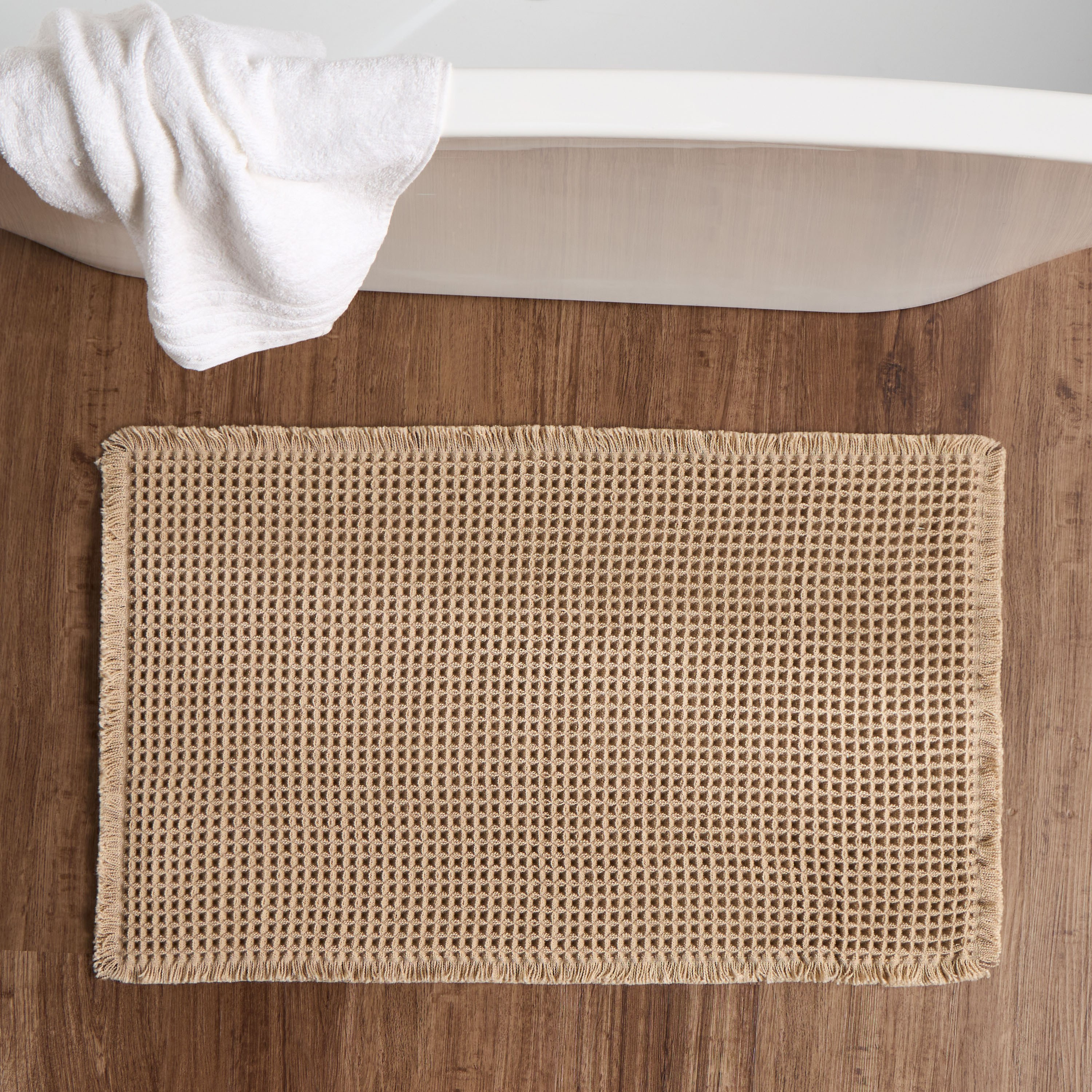 Waffle Bath Mat - 50x80 cm-household-bathandlaundry-bathlinen-bathmatsandtubmats-image-1