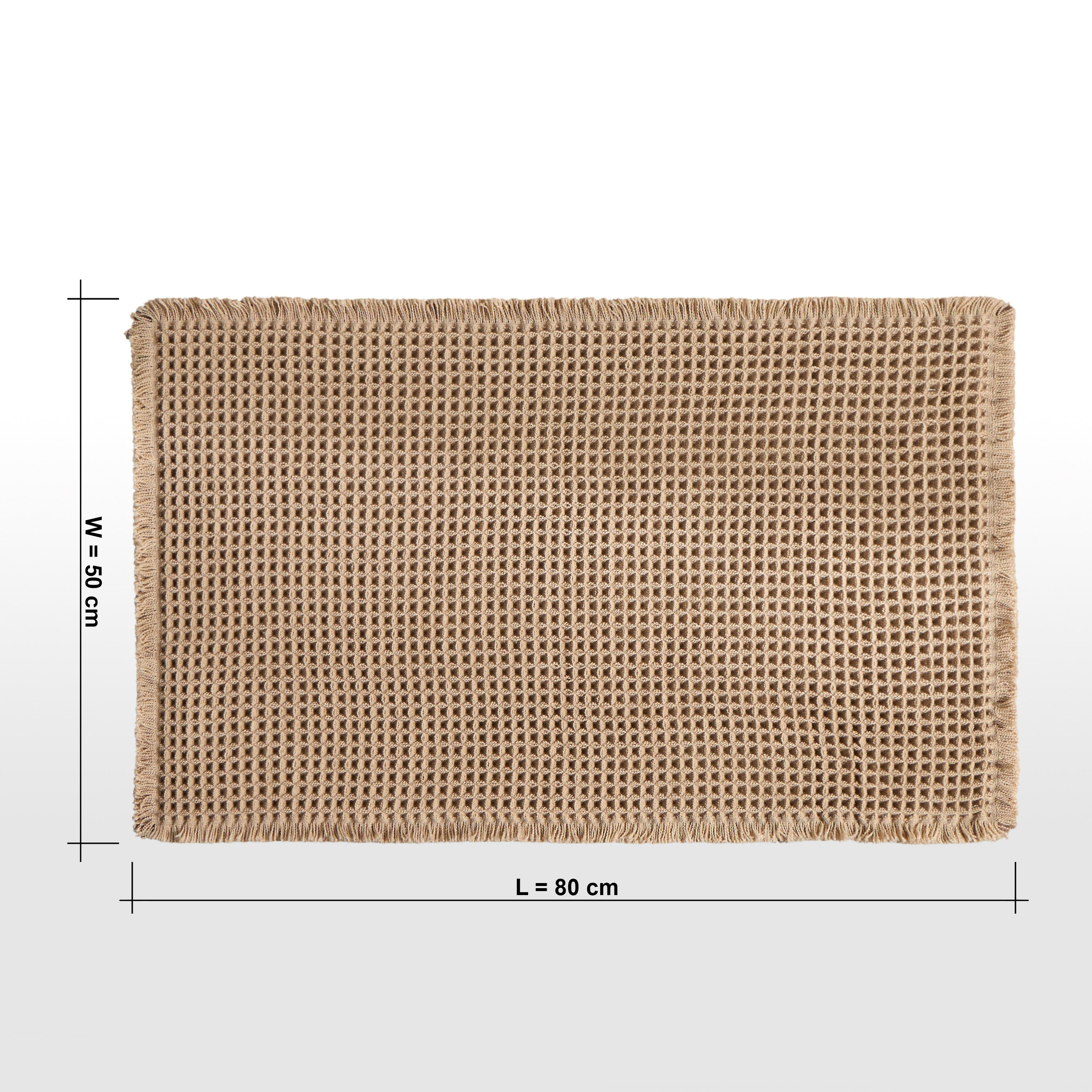 Waffle Bath Mat - 50x80 cm-household-bathandlaundry-bathlinen-bathmatsandtubmats-image-4