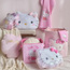 وسادة بتصميم هيلو كيتي - 45 سم-kids-beddingandwindows-bedding-filledcushionsandcovers-image-1