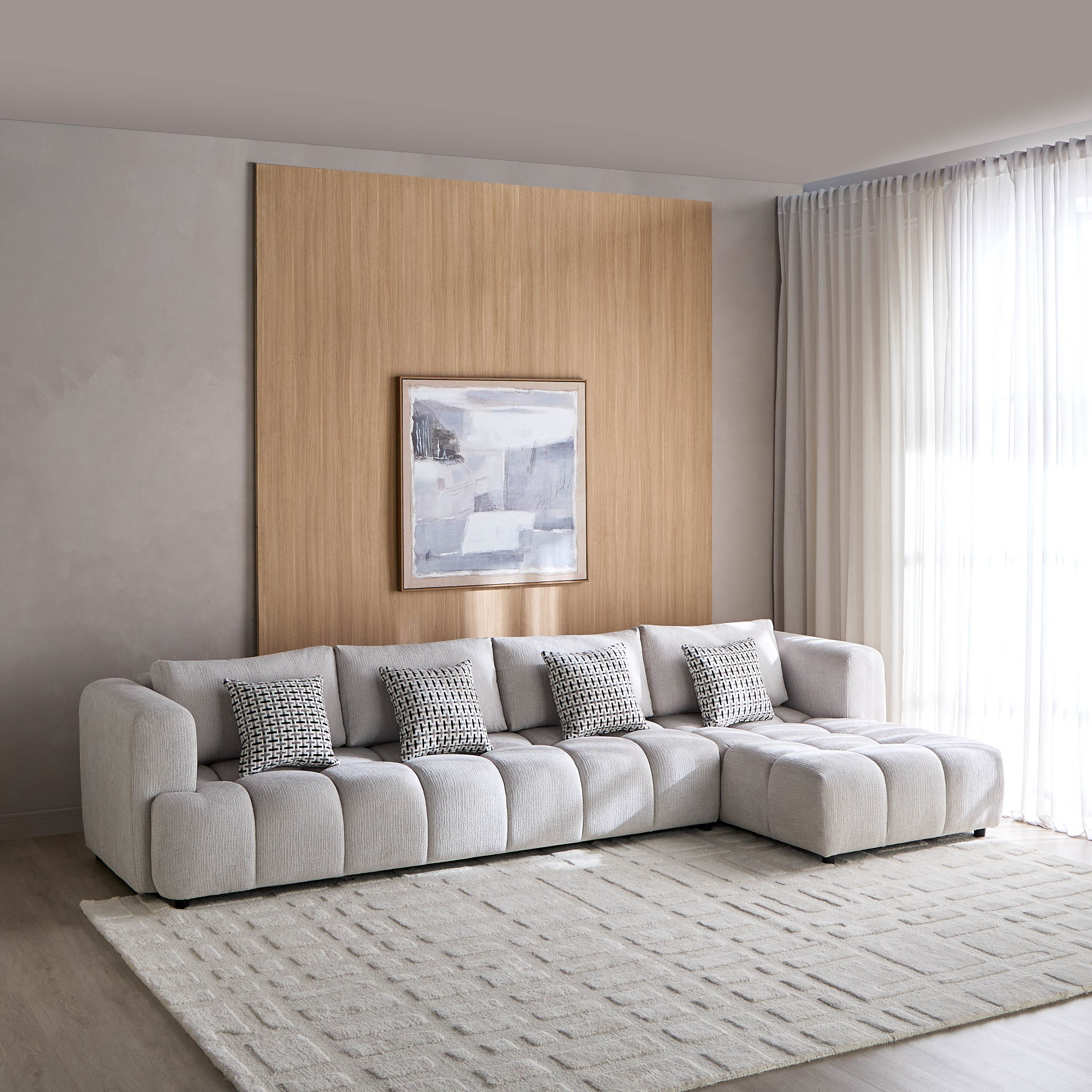 Bosch 5-Seater Fabric Right Corner Sofa