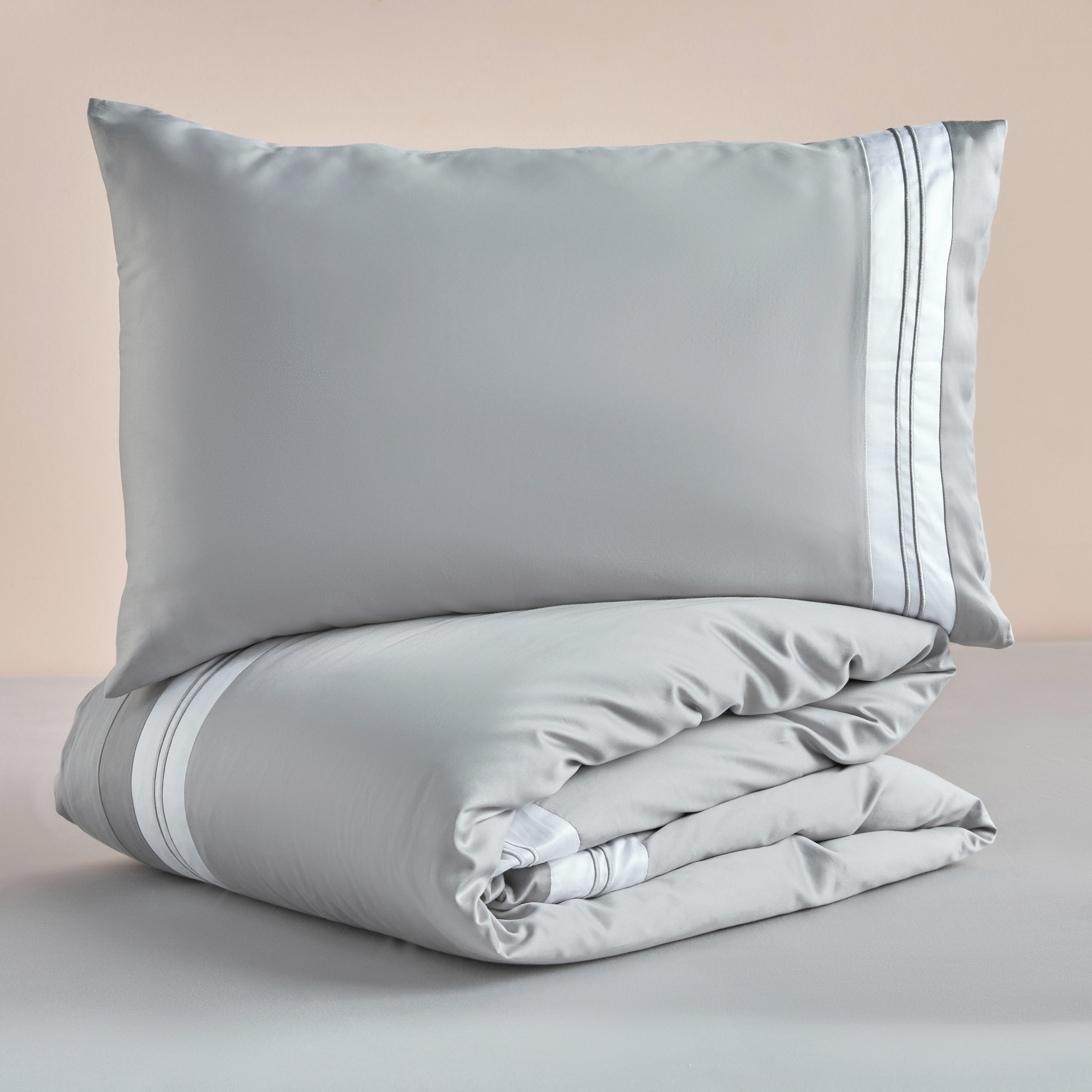 طقم غطاء لحاف سوبر كينج 3 قطع عدد خيوط 720 - القطن المصري - 220×260 سم-household-bedding-duvetandcovers-duvetcovers-image-8