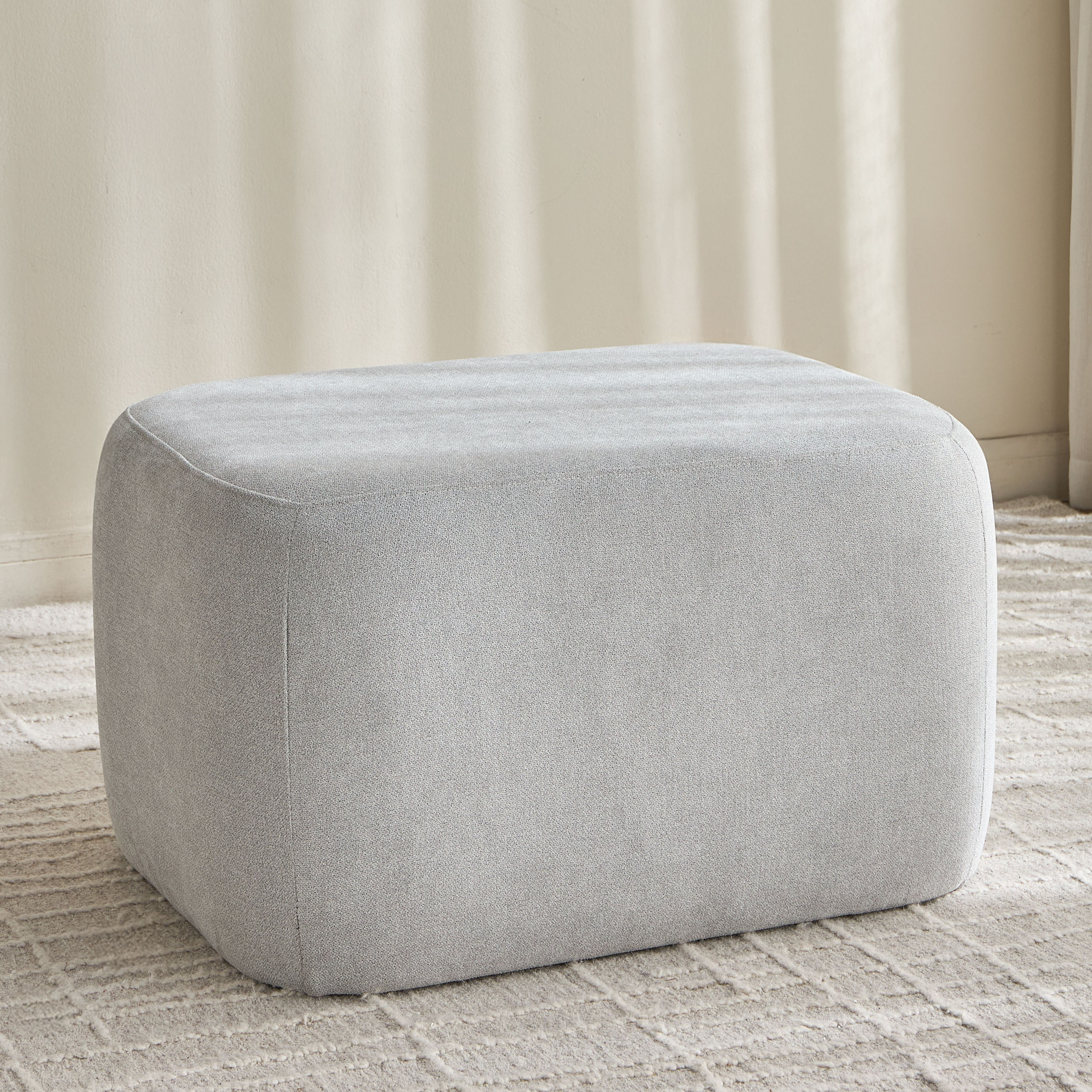 Della Fabric Ottoman