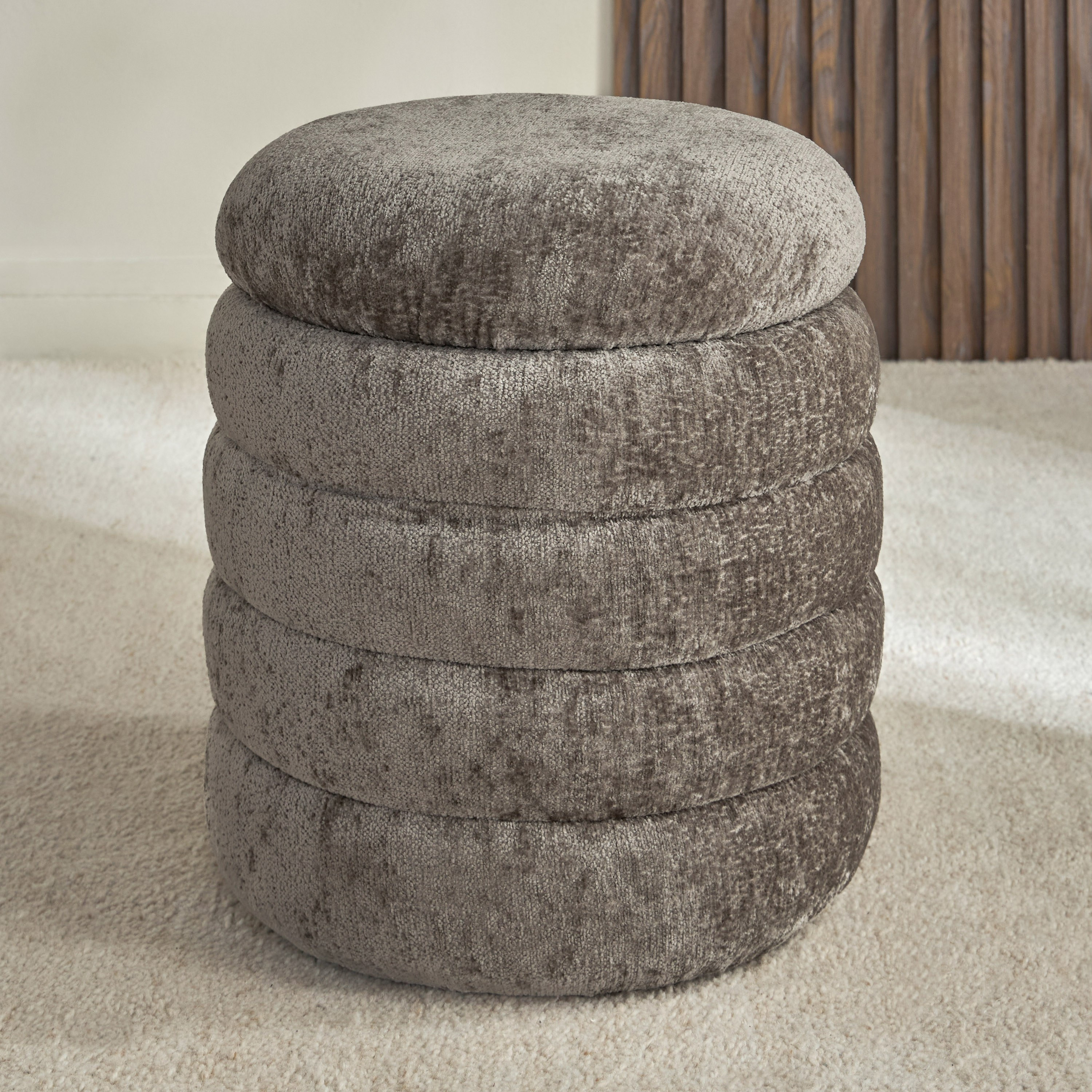 Roach Fabric Ottoman with Storage