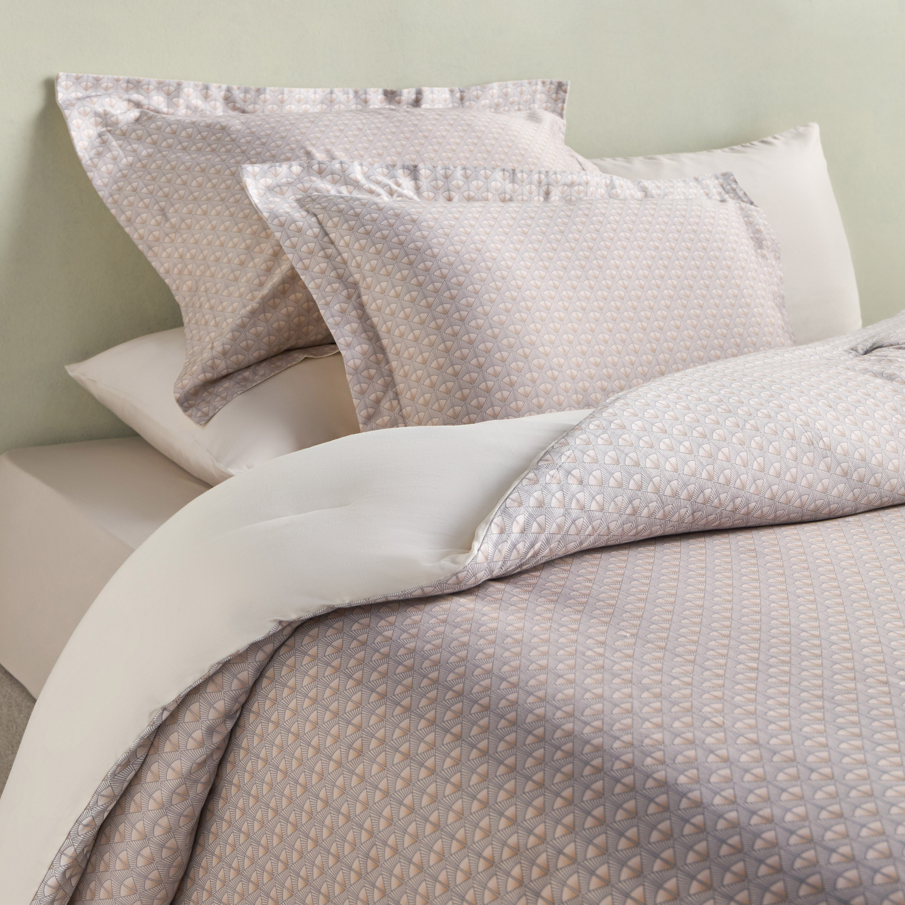 Ophelia Cotton Sateen Abstract Print 6-Piece Super King Comforter and Sheet Set - 240x260 cm-household-bedding-comfortersandbedspreads-bedinabag-image-1