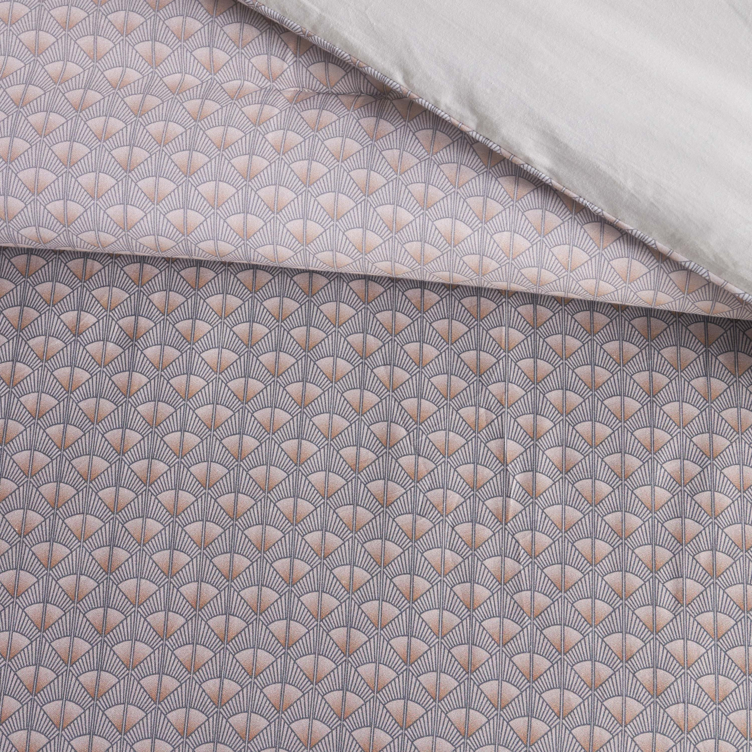 Ophelia Cotton Sateen Abstract Print 6-Piece Super King Comforter and Sheet Set - 240x260 cm-household-bedding-comfortersandbedspreads-bedinabag-image-4