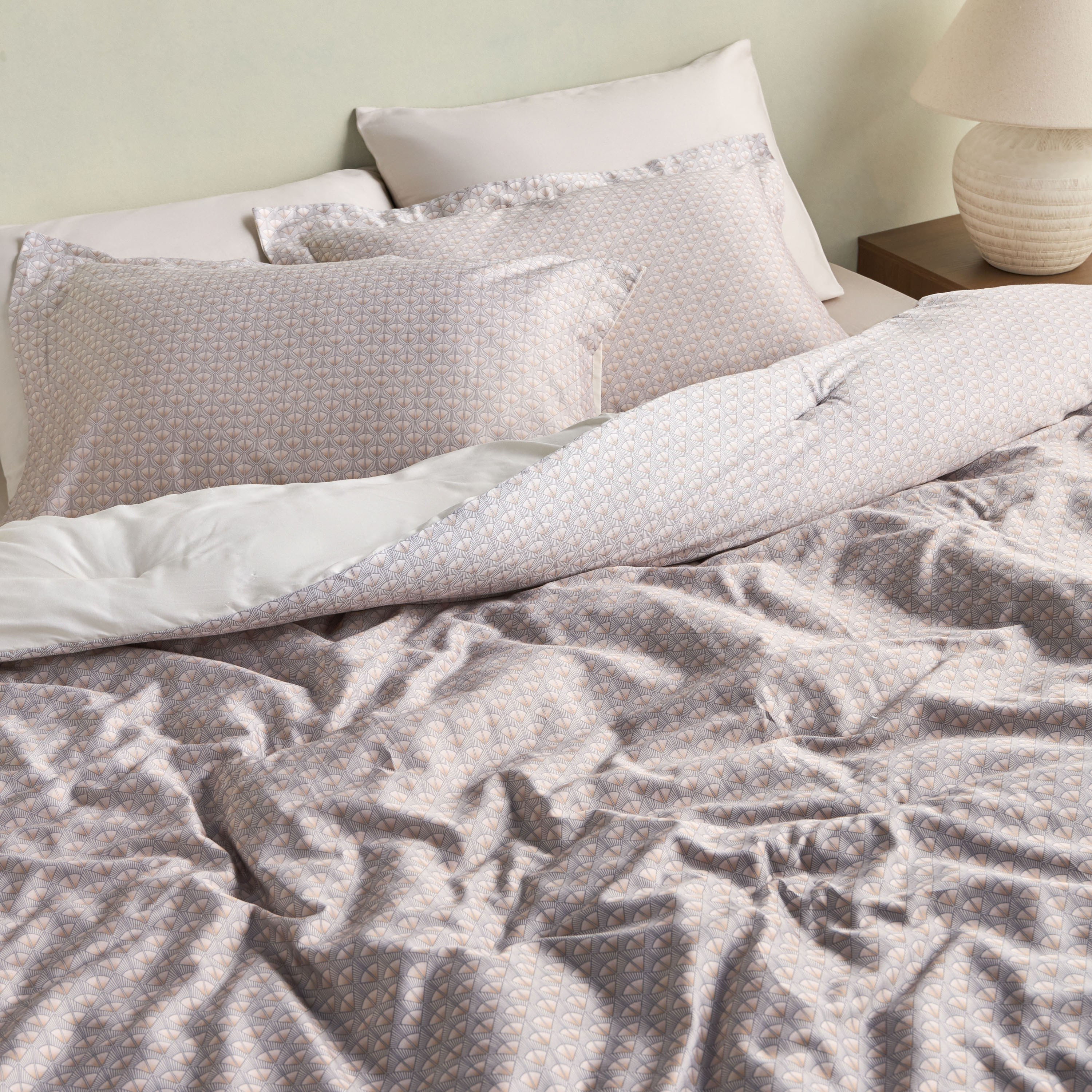 Ophelia Cotton Sateen Abstract Print 6-Piece Super King Comforter and Sheet Set - 240x260 cm-household-bedding-comfortersandbedspreads-bedinabag-image-7