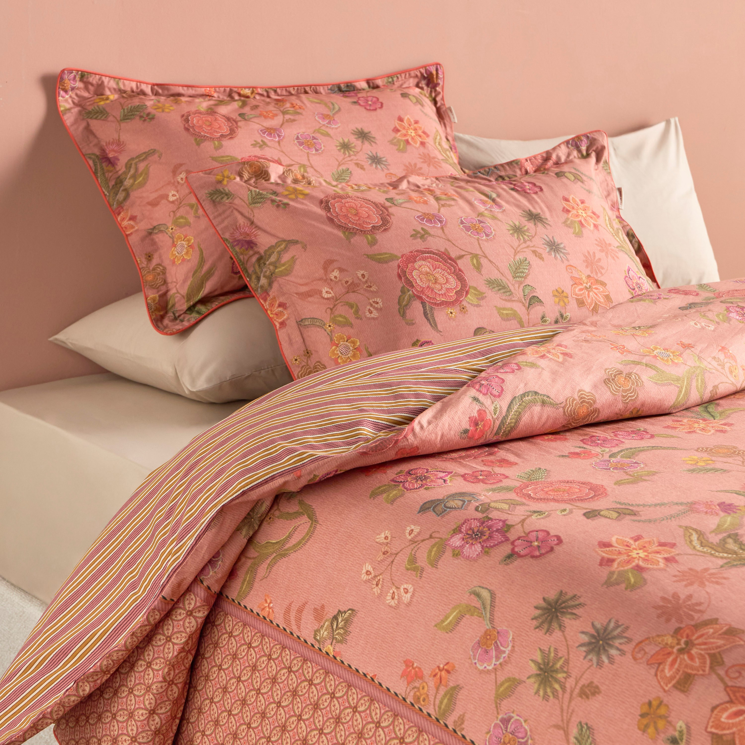 طقم غطاء لحاف قطن سوبر كينج 3 قطع بعدد 220 خيط - كوكو - 220x260 سم-household-bedding-duvetandcovers-duvetcovers-image-1