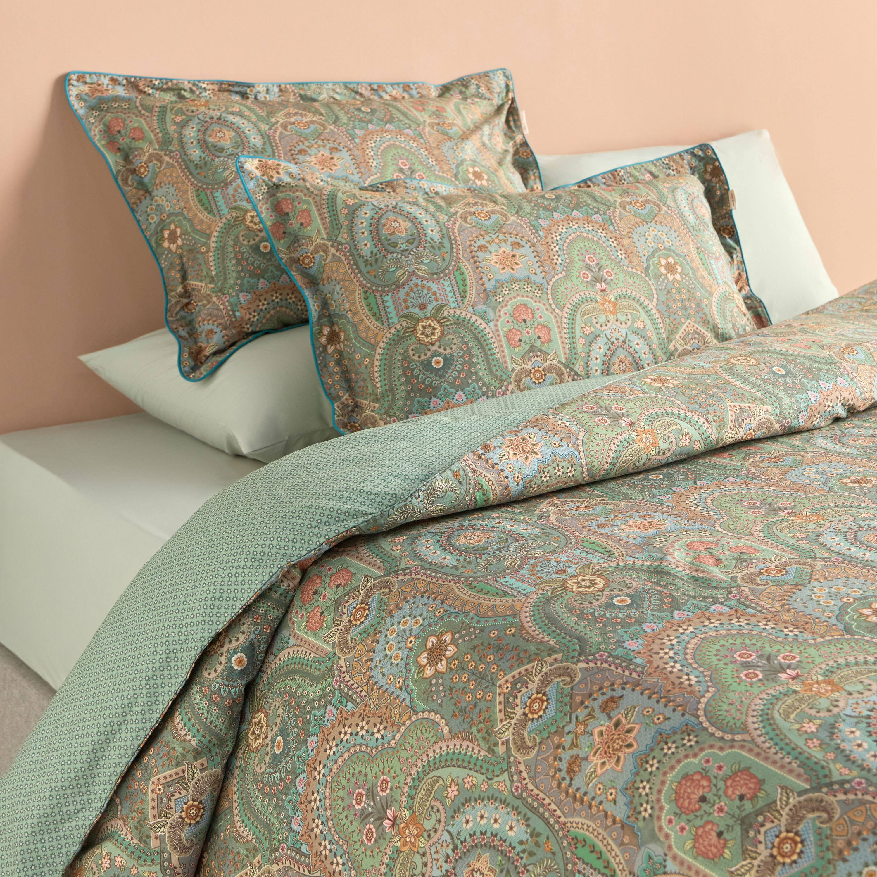 Little Jabali Cotton 220 Thread Count 3-Piece Super King Duvet Cover Set - 220x260 cm-household-bedding-duvetandcovers-duvetcovers-image-1