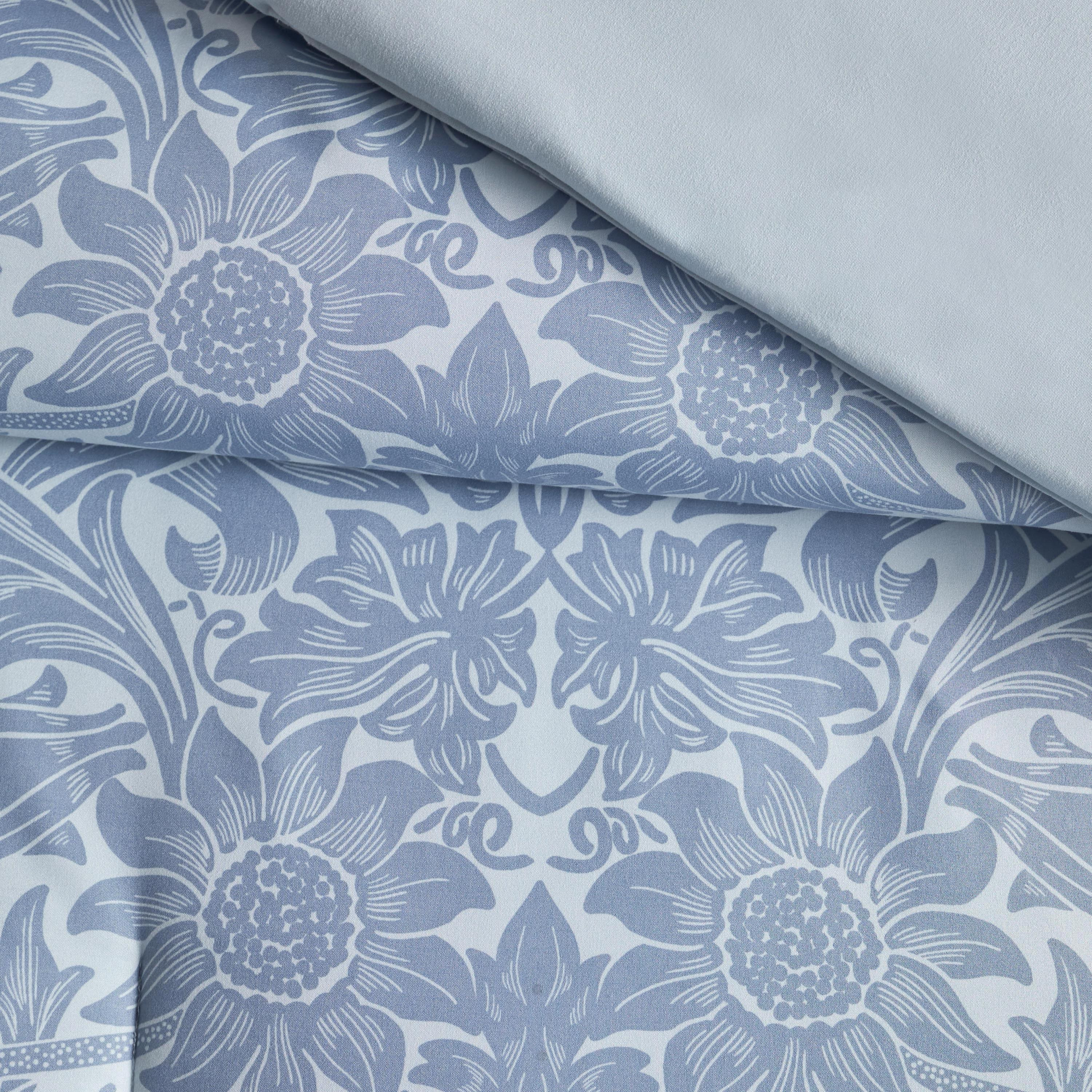 طقم لحاف كامل وشرشف 4 قطع بطبعات زهور - أوريليا سارا - 160x240 سم-household-bedding-comfortersandbedspreads-bedinabag-image-4