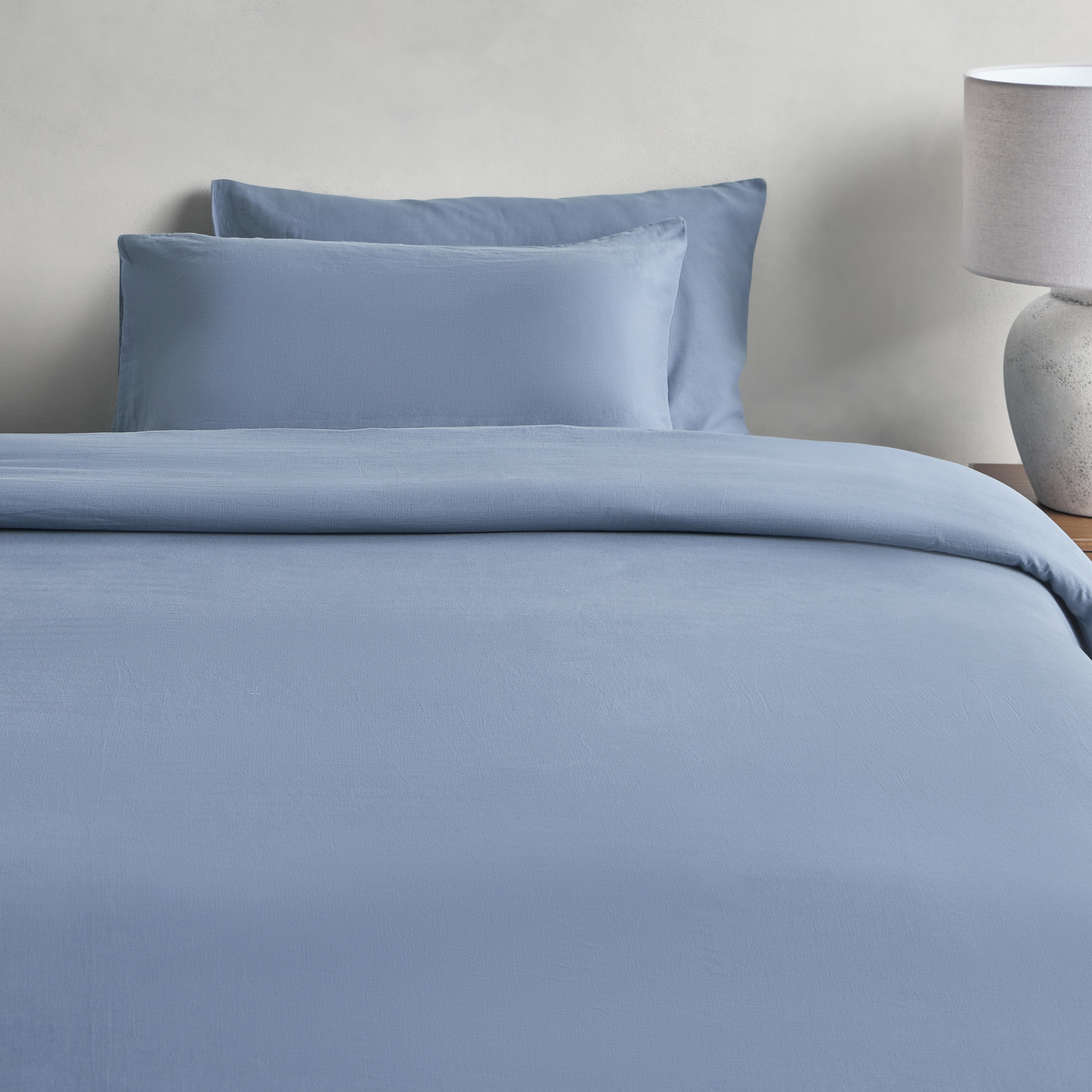 Rivana Cotton 400 Thread Count 3-Piece Super King Duvet Cover Set - 260x220 cm-household-bedding-duvetandcovers-duvetcovers-image-2