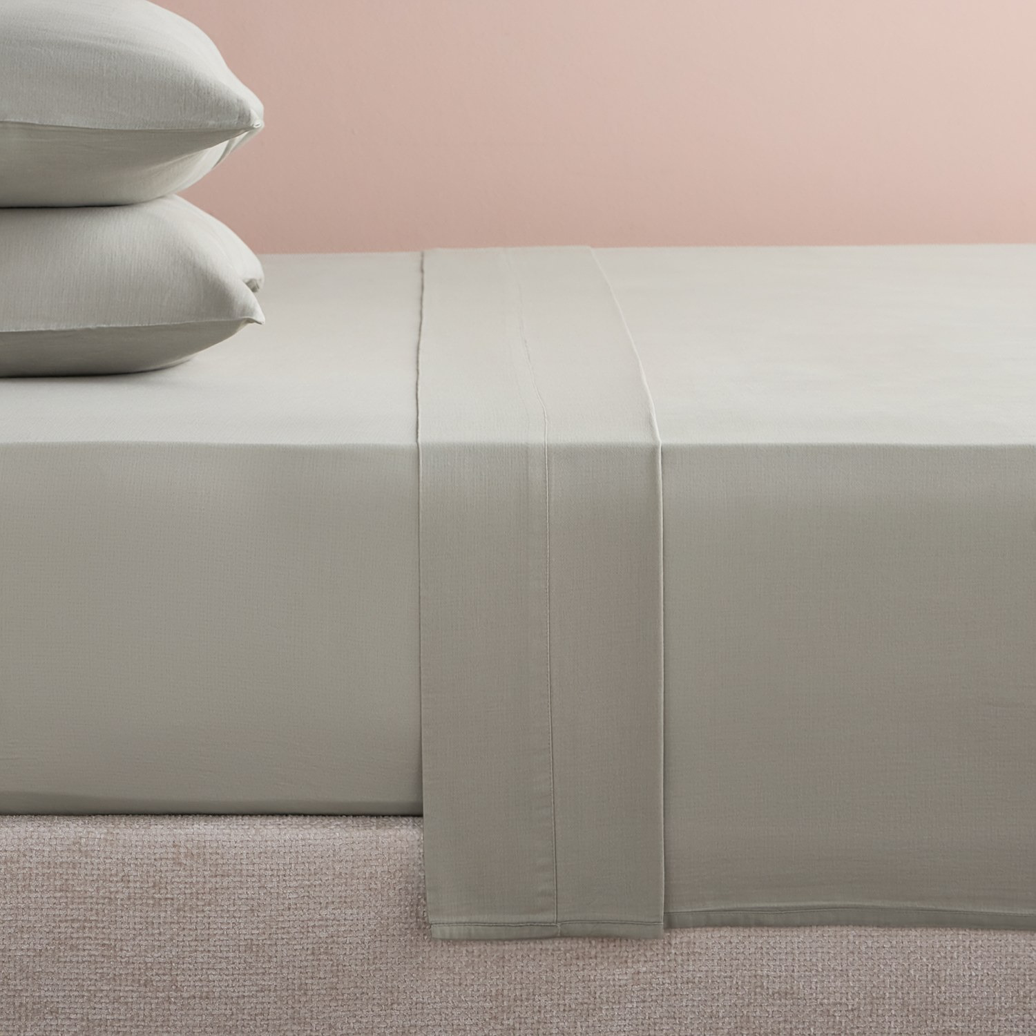 Rivana Cotton 400 Thread Count Super King Flat Sheet - 260x270 cm-household-bedding-sheetsandpillowcases-flatsheets-image-1