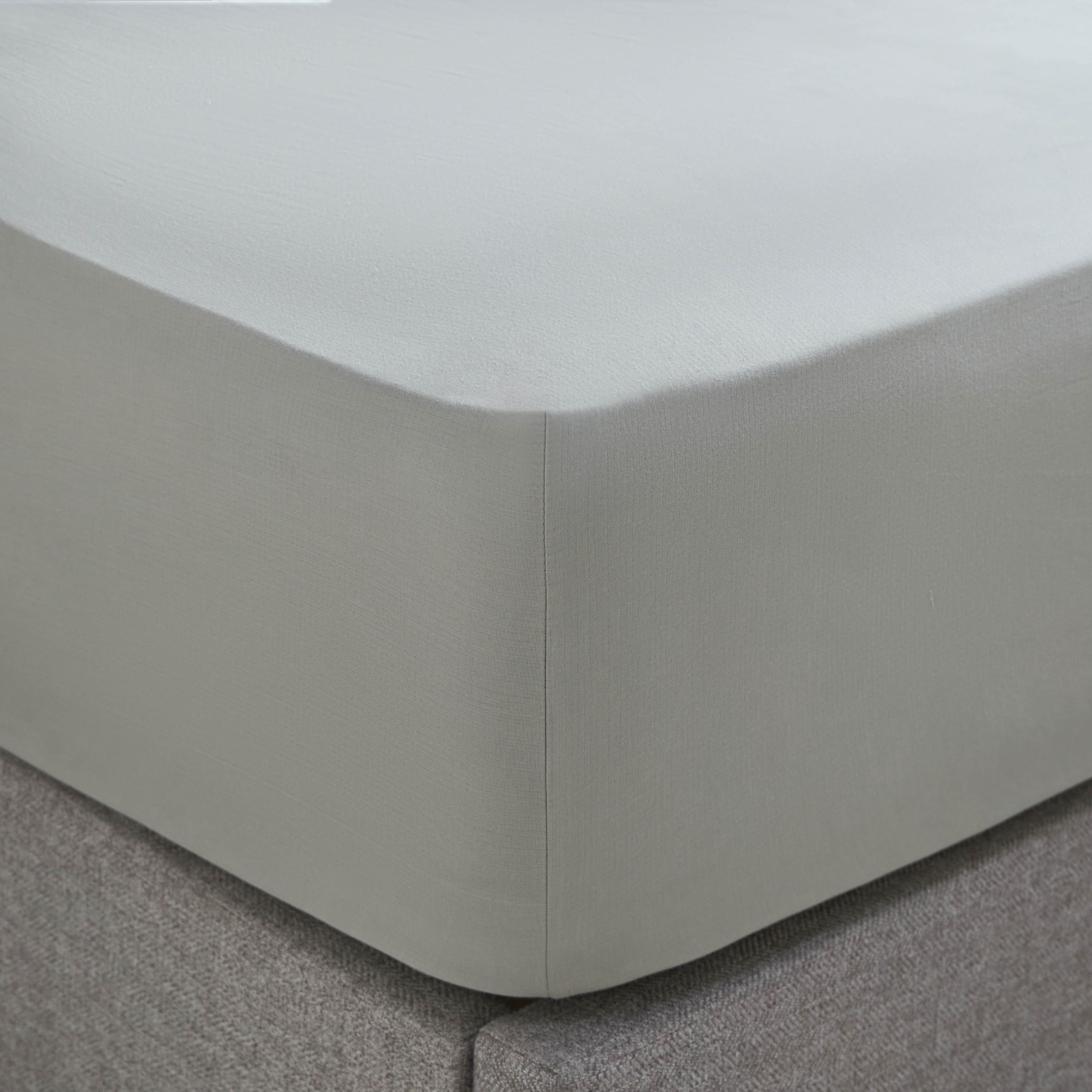 Rivana Cotton 400 Thread Count Queen Fitted Sheet - 160x200 cm-household-bedding-sheetsandpillowcases-fittedsheets-image-1