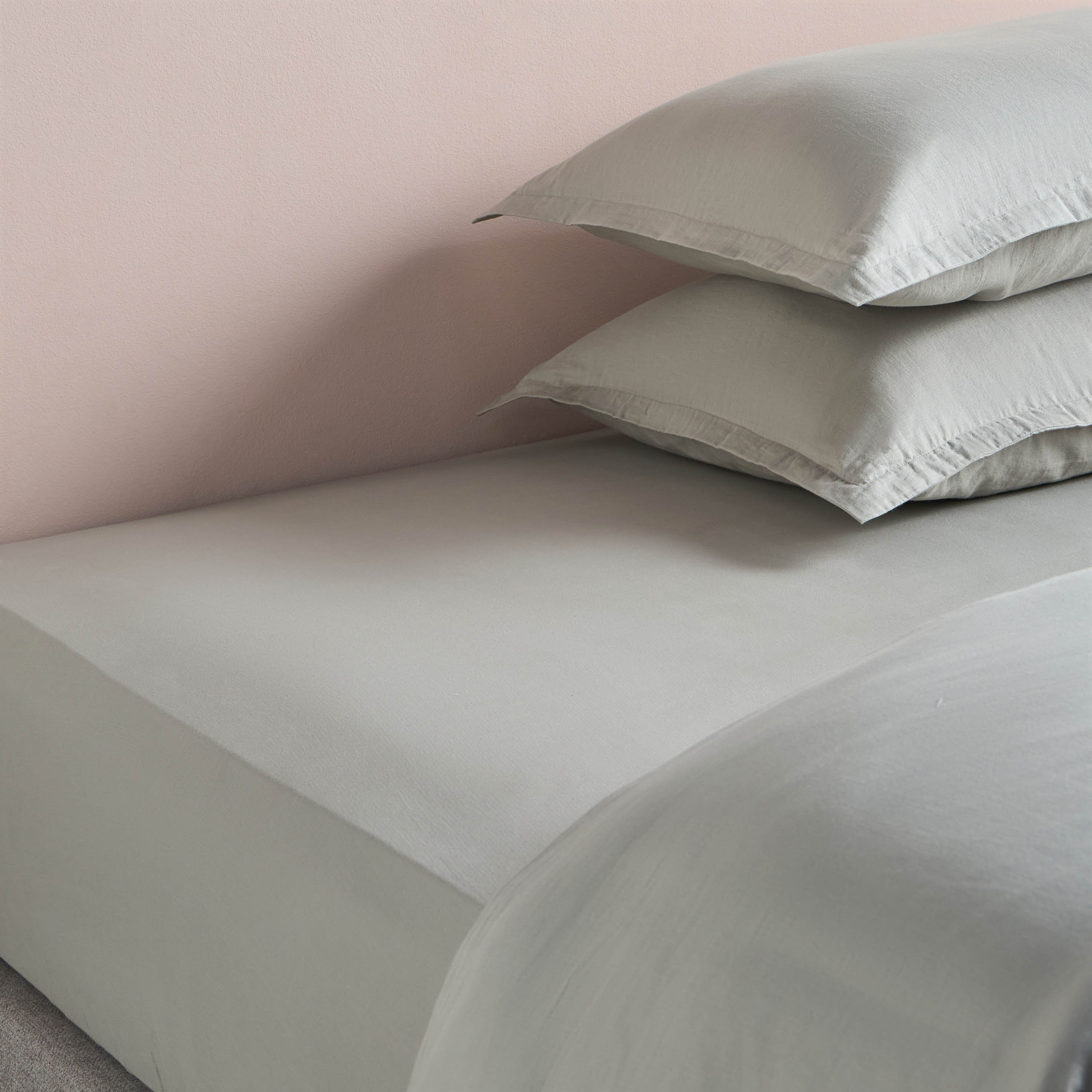 Rivana Cotton 400 Thread Count Queen Fitted Sheet - 160x200 cm-household-bedding-sheetsandpillowcases-fittedsheets-image-3