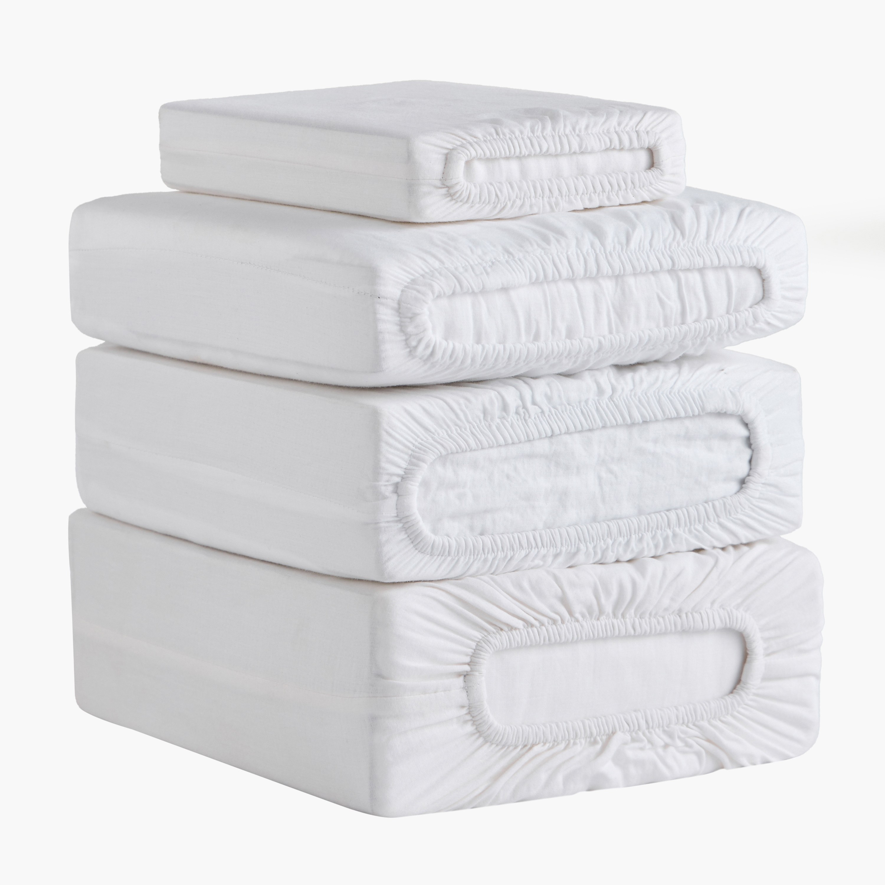 Rivana Cotton 400 Thread Count Queen Fitted Sheet - 160x200 cm-household-bedding-sheetsandpillowcases-fittedsheets-image-5