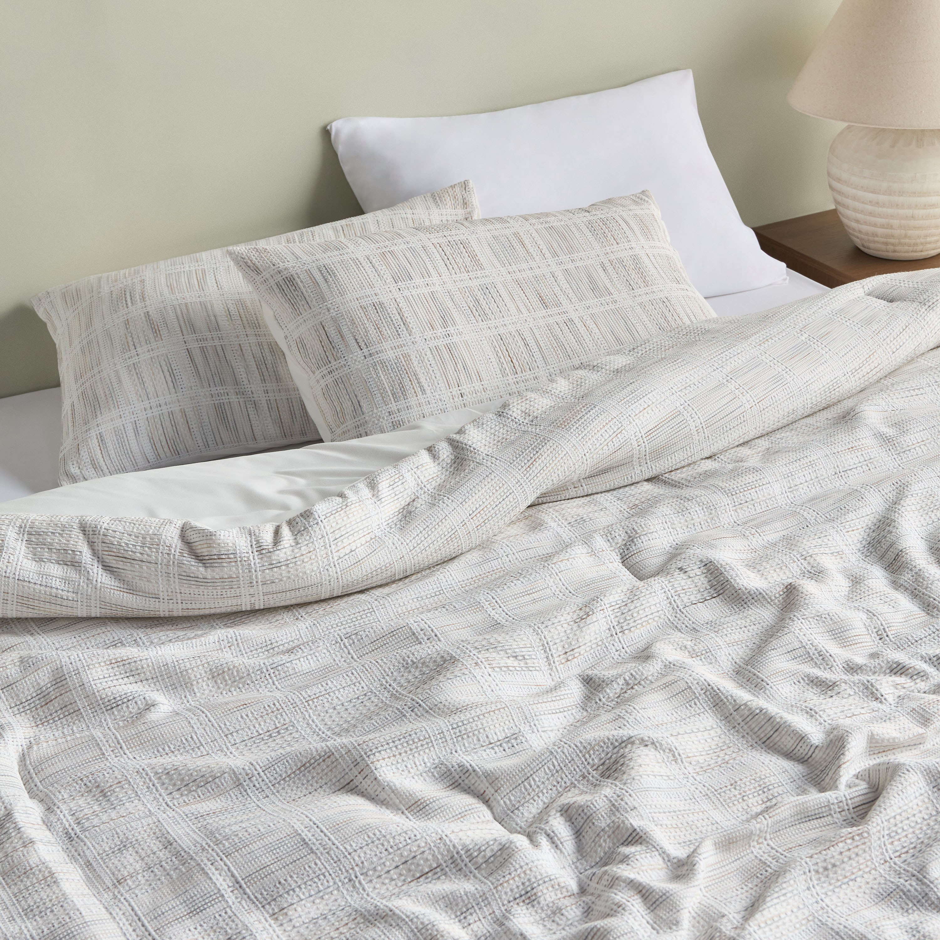 Serene Layla Chenille Textured 3-Piece Super King Comforter Set - 240x260 cm-household-bedding-comfortersandbedspreads-comforters-image-5