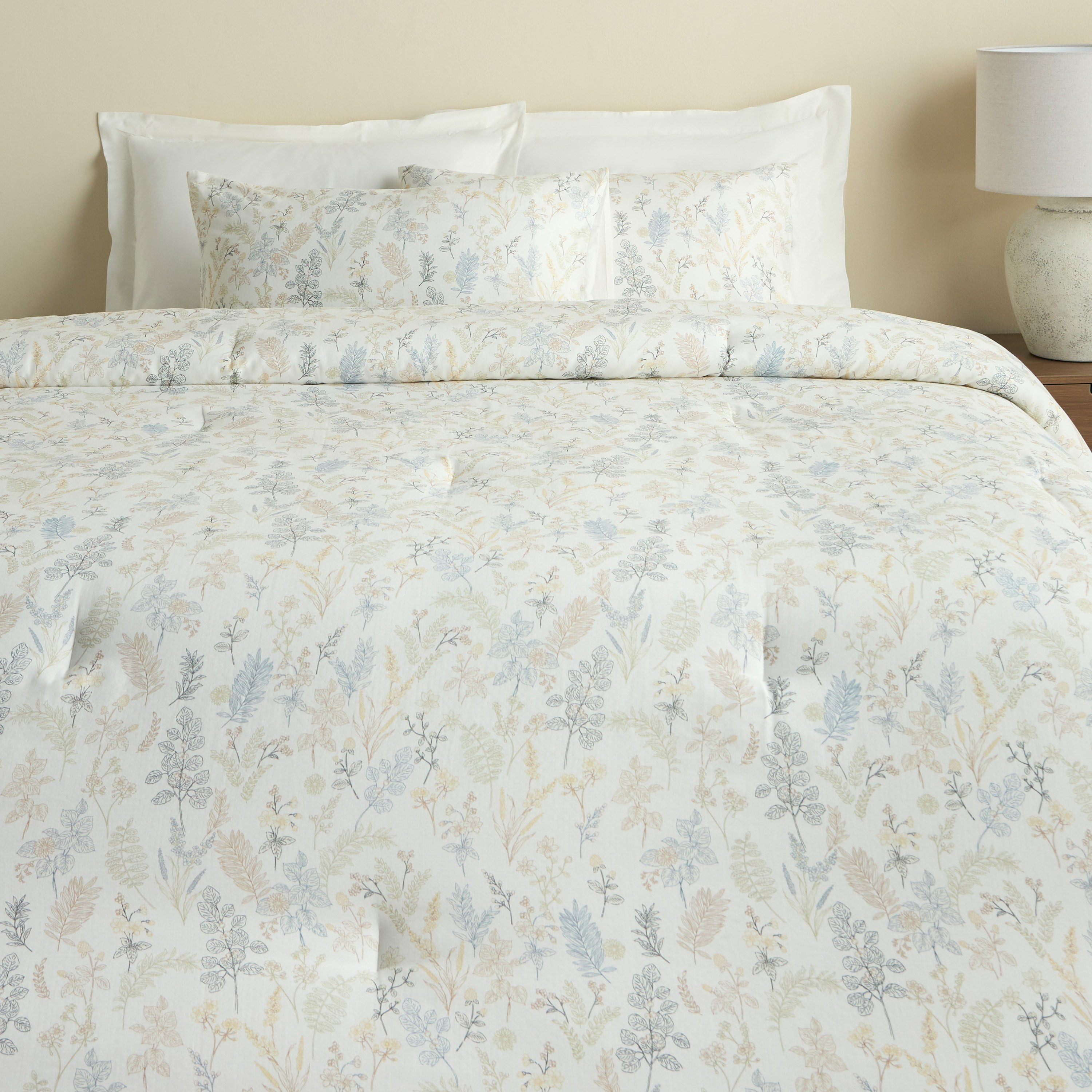 طقم غطاء لحاف وملاءة سوبر كينج من القطن - سيرين ميليسا - 6 قطع-household-bedding-comfortersandbedspreads-bedinabag-image-2