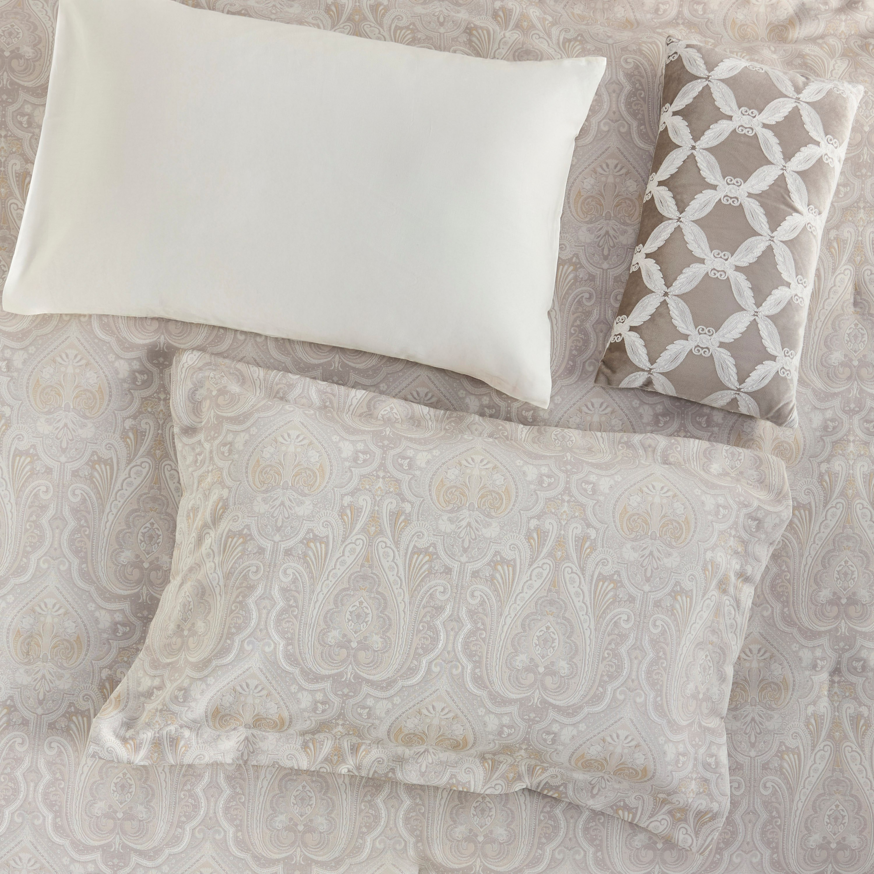 Aurora Jacquard 8-Piece Super King Comforter and Sheet Set - 250x260 cm-household-bedding-comfortersandbedspreads-bedinabag-image-4