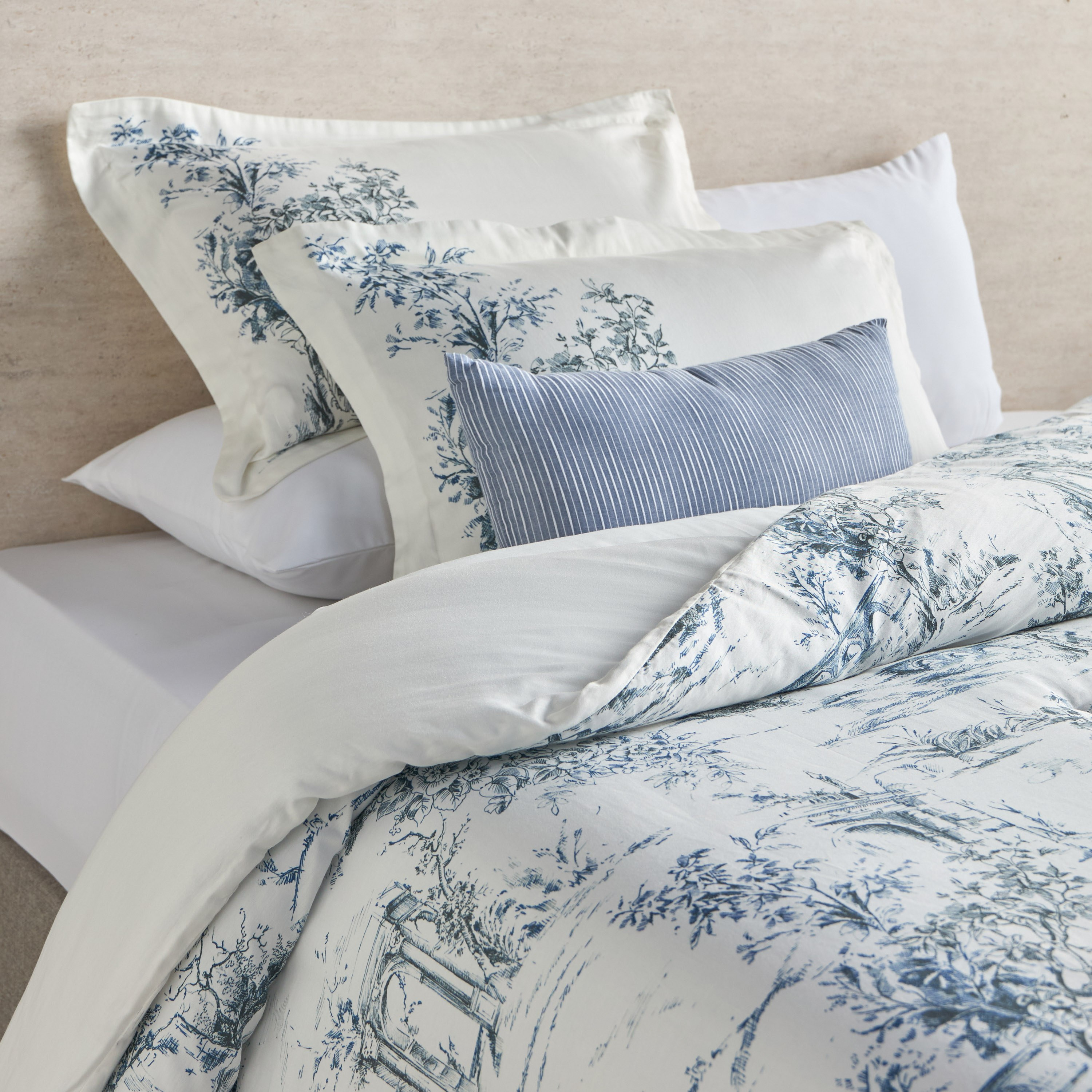 طقم لحاف سوبر كينج قطن بطبعات 3 قطع نيللا - بوتانيك - 240 × 260 سم-household-bedding-comfortersandbedspreads-comforters-image-1