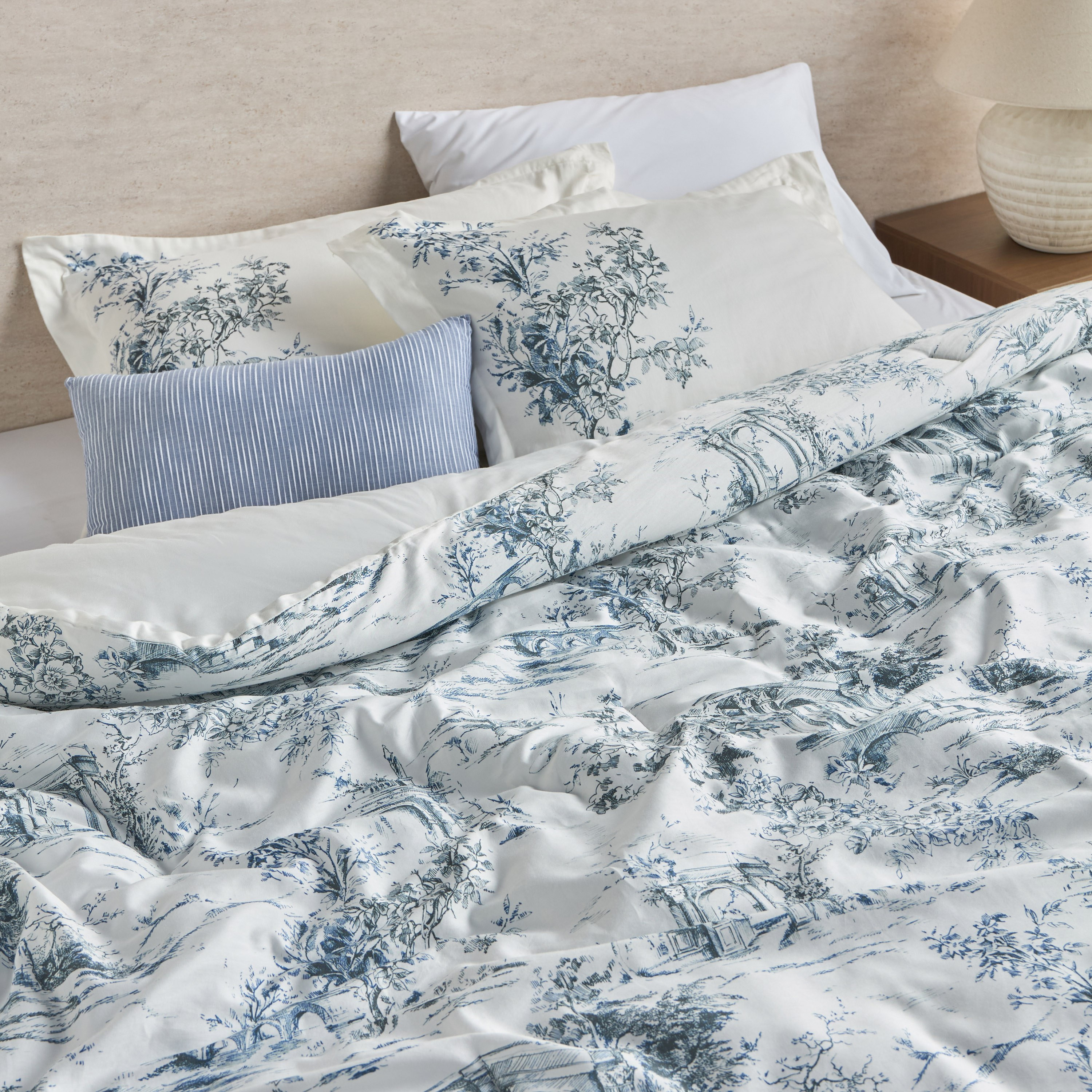 طقم لحاف سوبر كينج قطن بطبعات 3 قطع نيللا - بوتانيك - 240 × 260 سم-household-bedding-comfortersandbedspreads-comforters-image-5