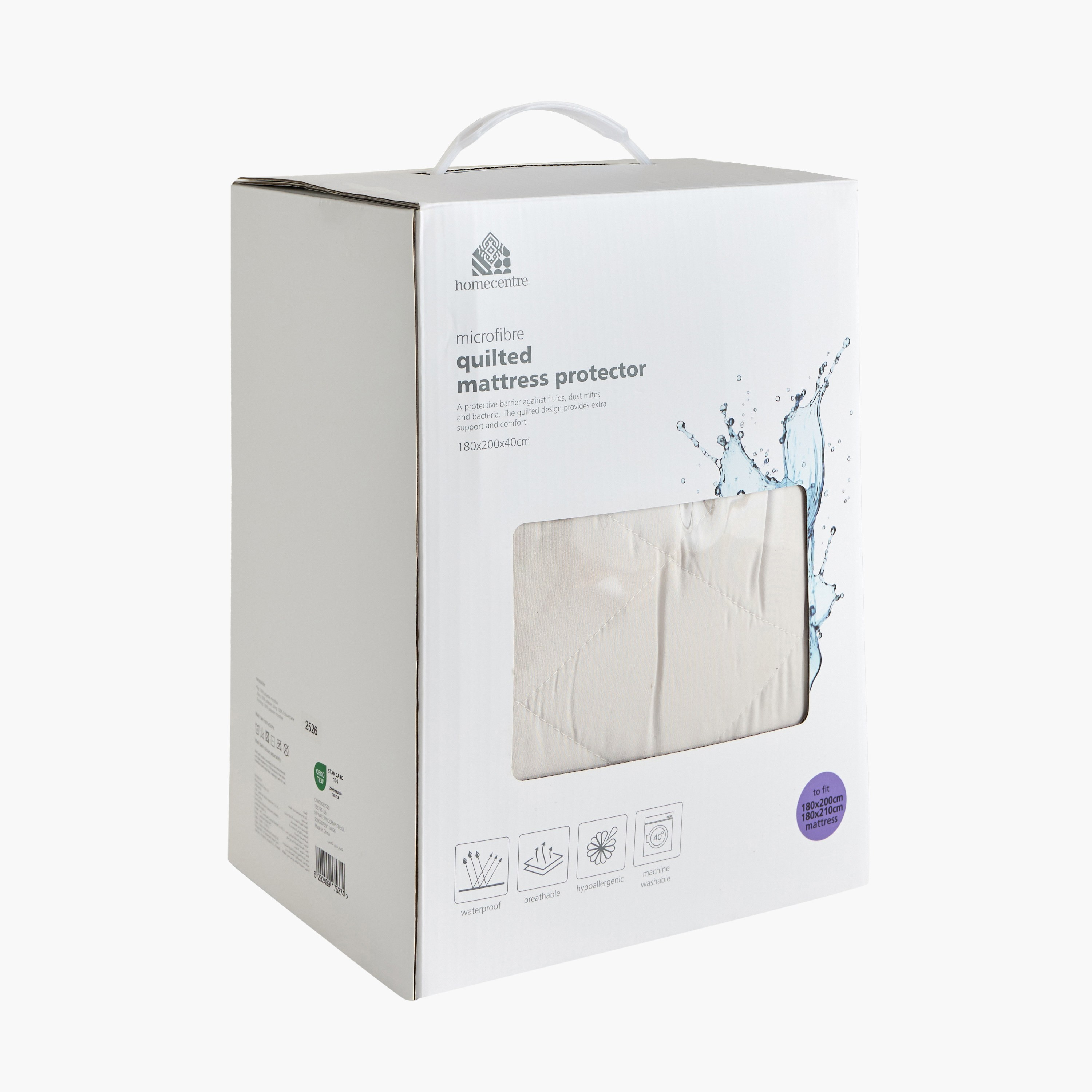 Microfibre Waterproof King Mattress Protector - 180x200 cm-household-bedding-mattresstoppersandprotectors-mattressprotectors-image-4