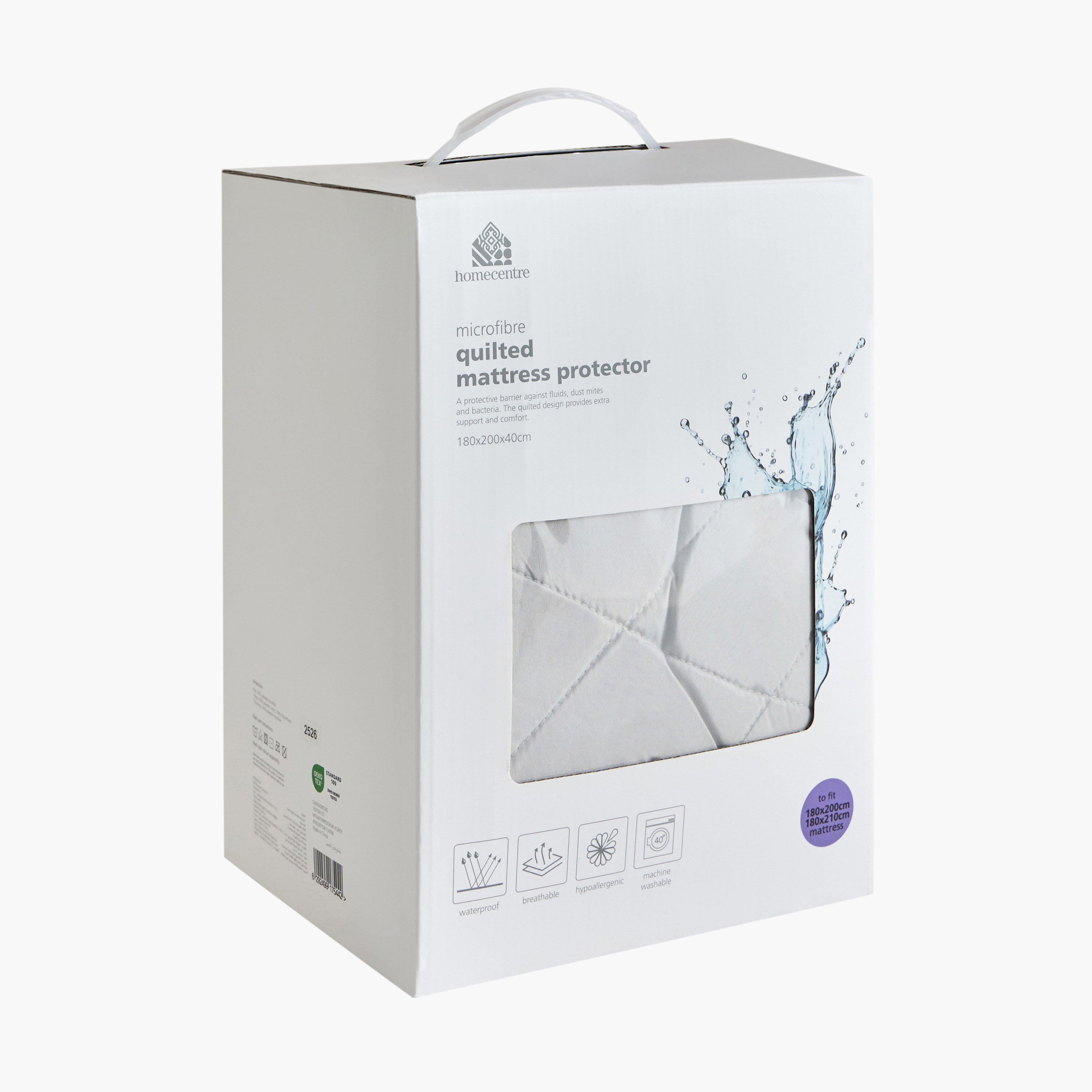 Microfibre Waterproof King Mattress Protector - 180x200 cm-household-bedding-mattresstoppersandprotectors-mattressprotectors-image-4