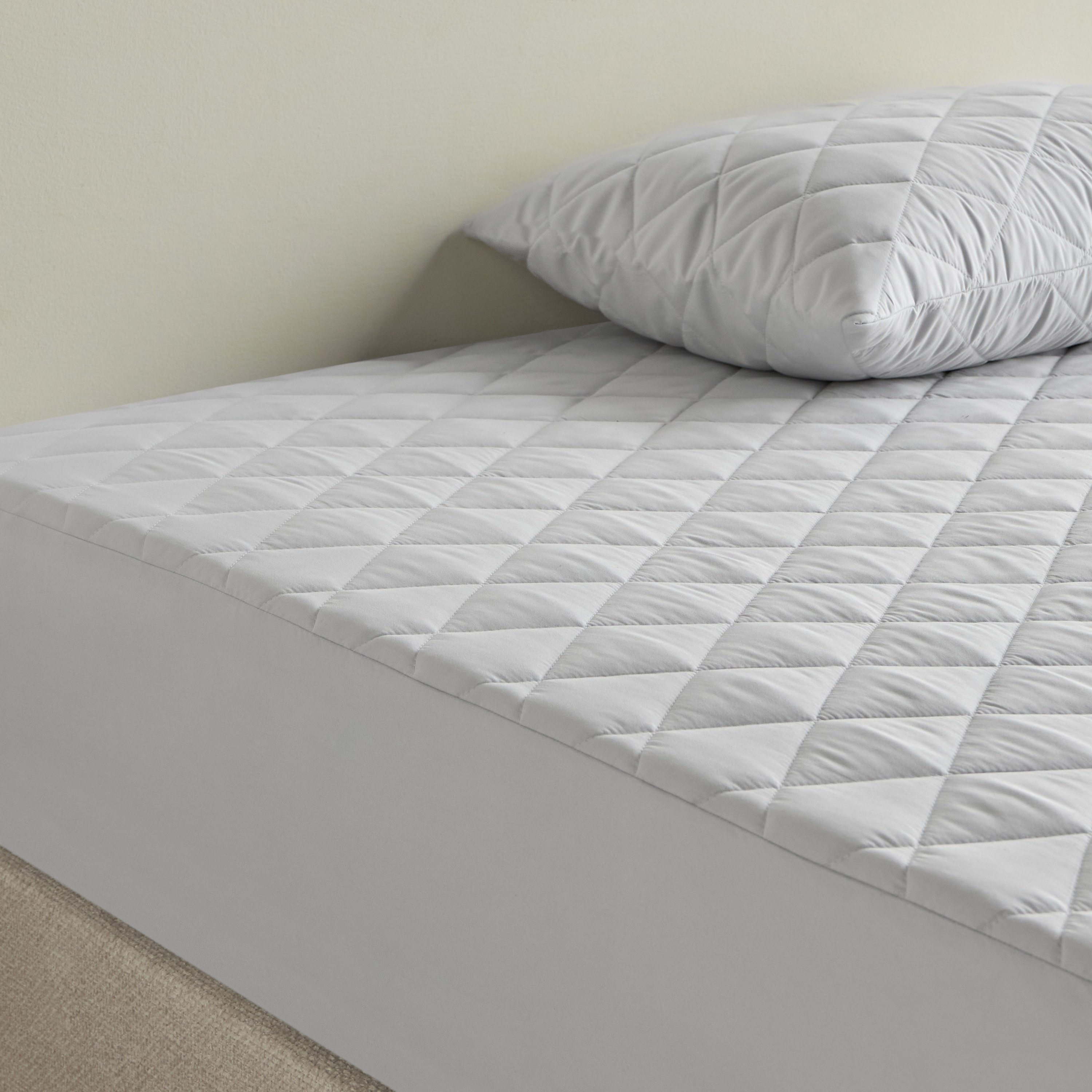 واقي مرتبة فردي مقاوم للماء من الألياف الدقيقة - 90x200 سم-household-bedding-mattresstoppersandprotectors-mattressprotectors-image-3