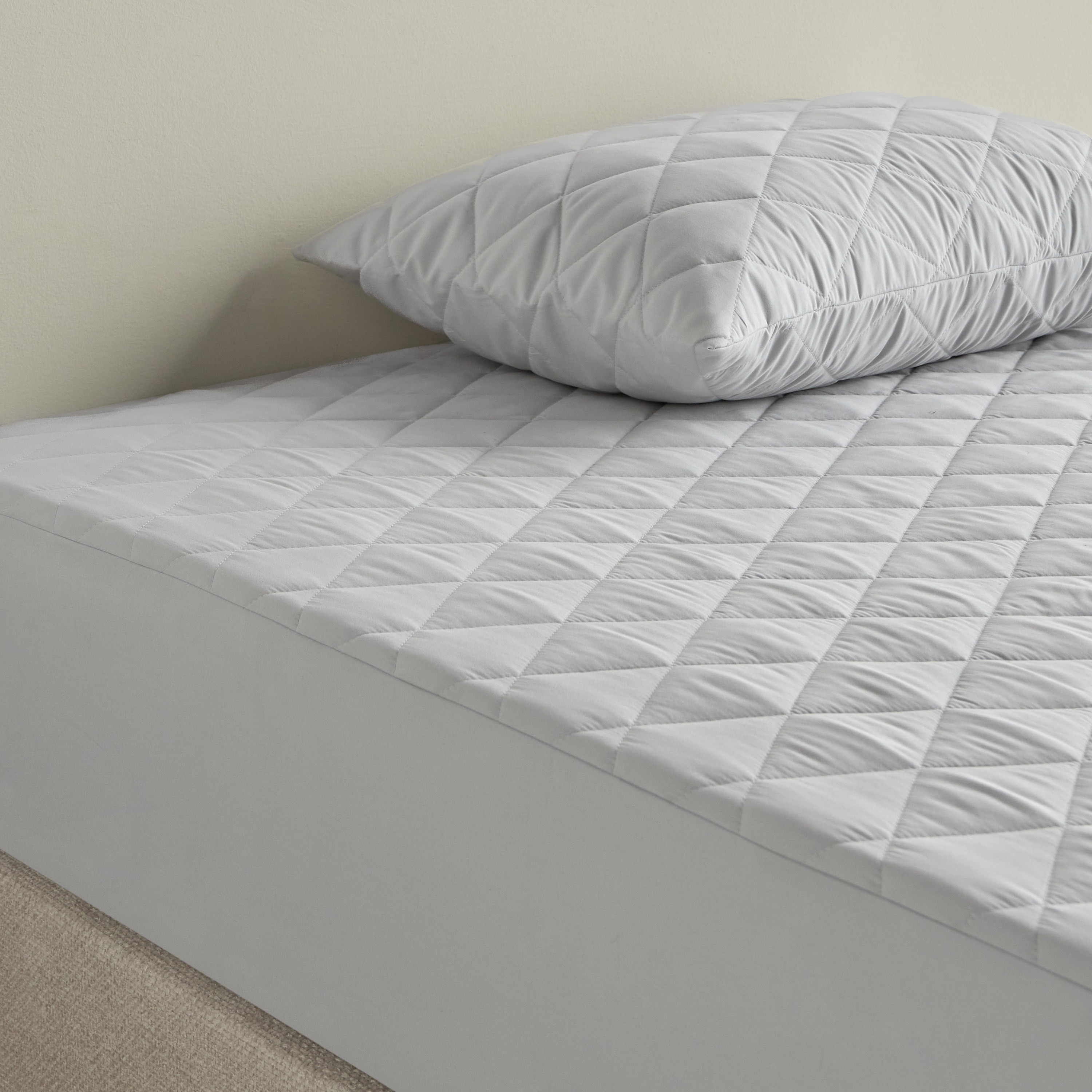 واقي وسادة قياسي مقاوم للماء من الألياف الدقيقة - 50x75 سم-household-bedding-mattresstoppersandprotectors-pillowprotectors-image-4
