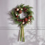 Pine Needle Wreath with Bauble - 61 cm-household-christmas-wreathsgarlandsandflowers-wreaths-image-1