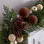 إكليل زينة من إبر الصنوبر مع كرة زينة - 30 سم-household-christmas-wreathsgarlandsandflowers-garlands-image-2