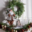 Pine Needle Wreath with Cinnamon Leaves - 76 cm-household-christmas-wreathsgarlandsandflowers-wreaths-image-3