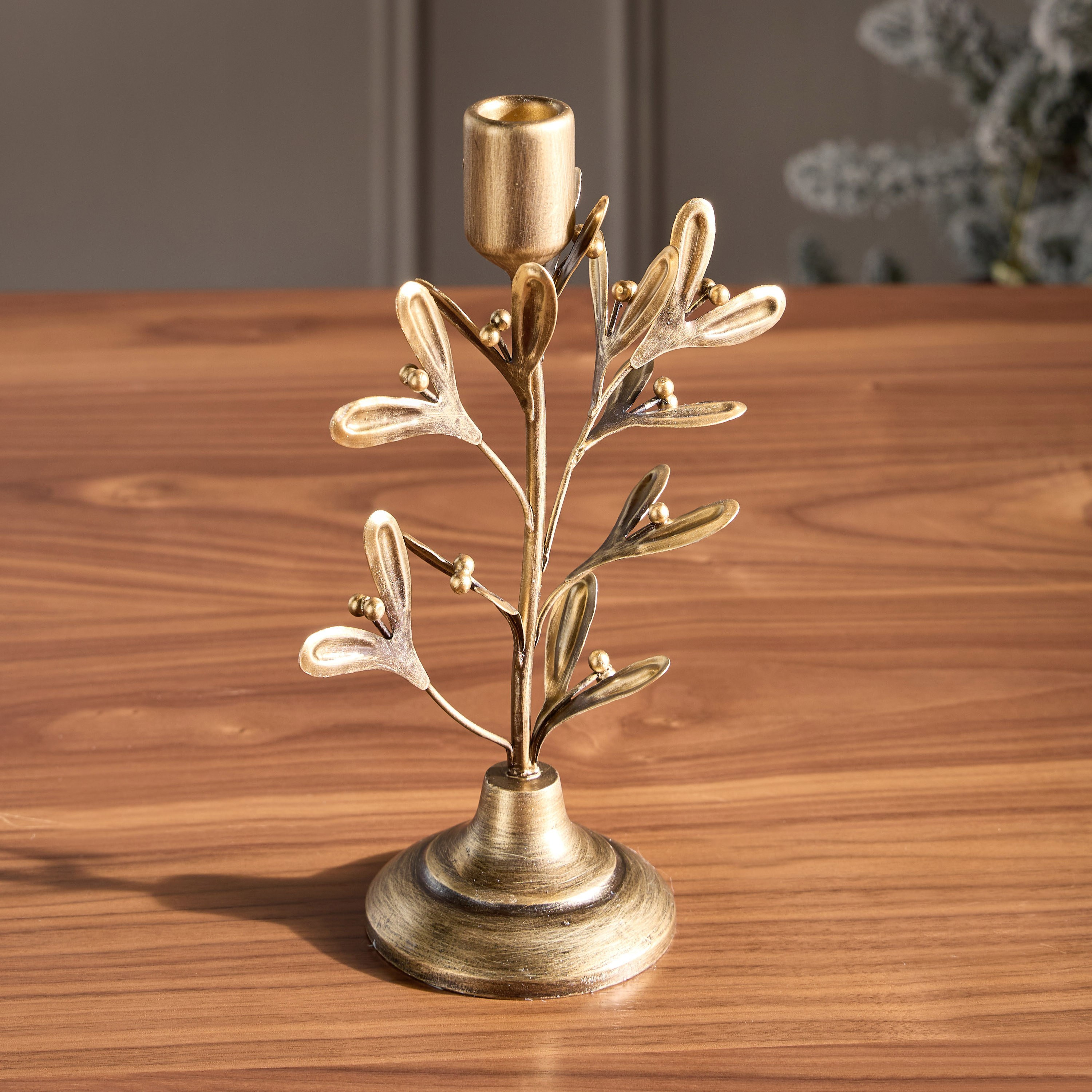 حامل شموع رفيع معدن - ميسلتو - 24 سم-household-decor-candleholdersandlanterns-image-3