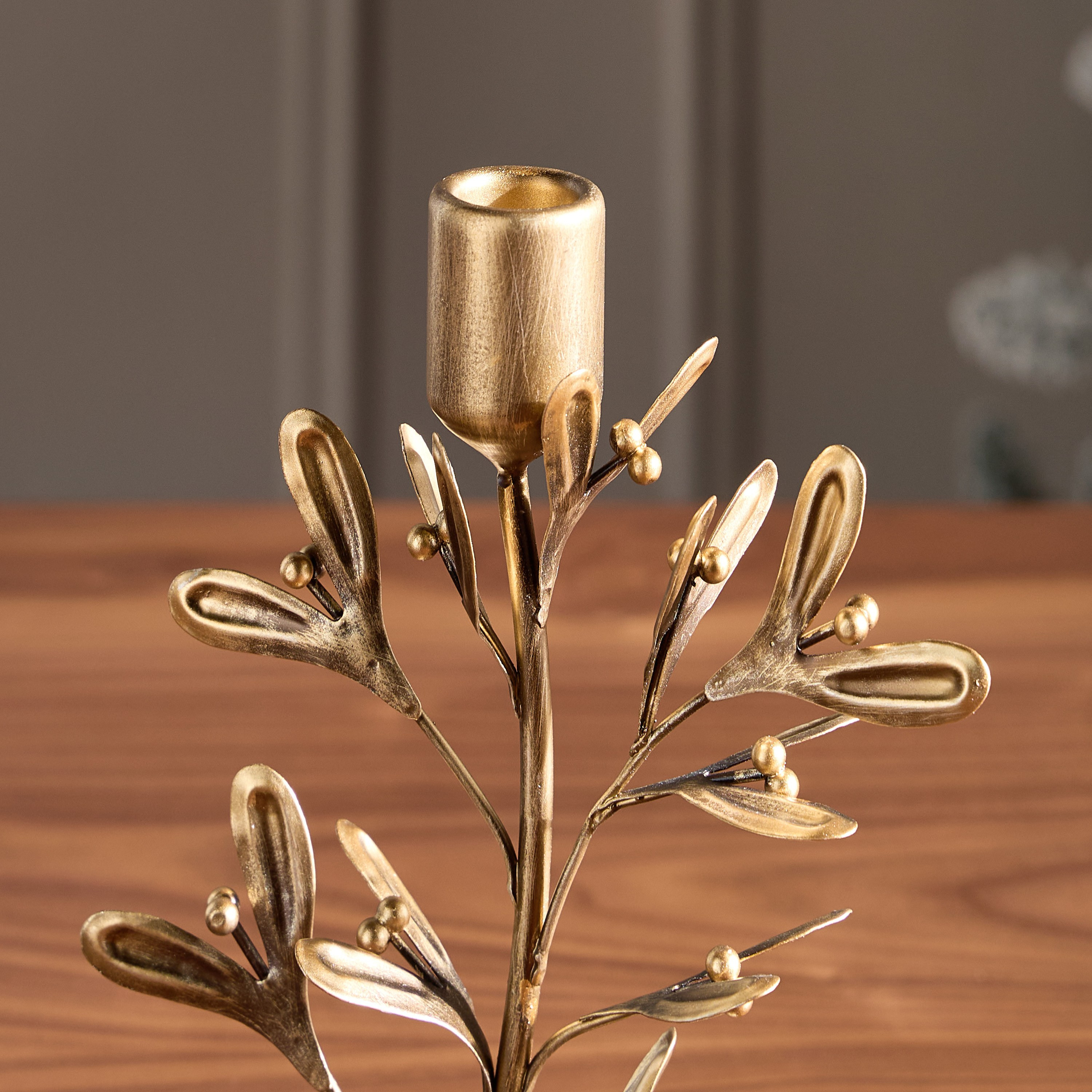 حامل شموع رفيع معدن - ميسلتو - 24 سم-household-decor-candleholdersandlanterns-image-4