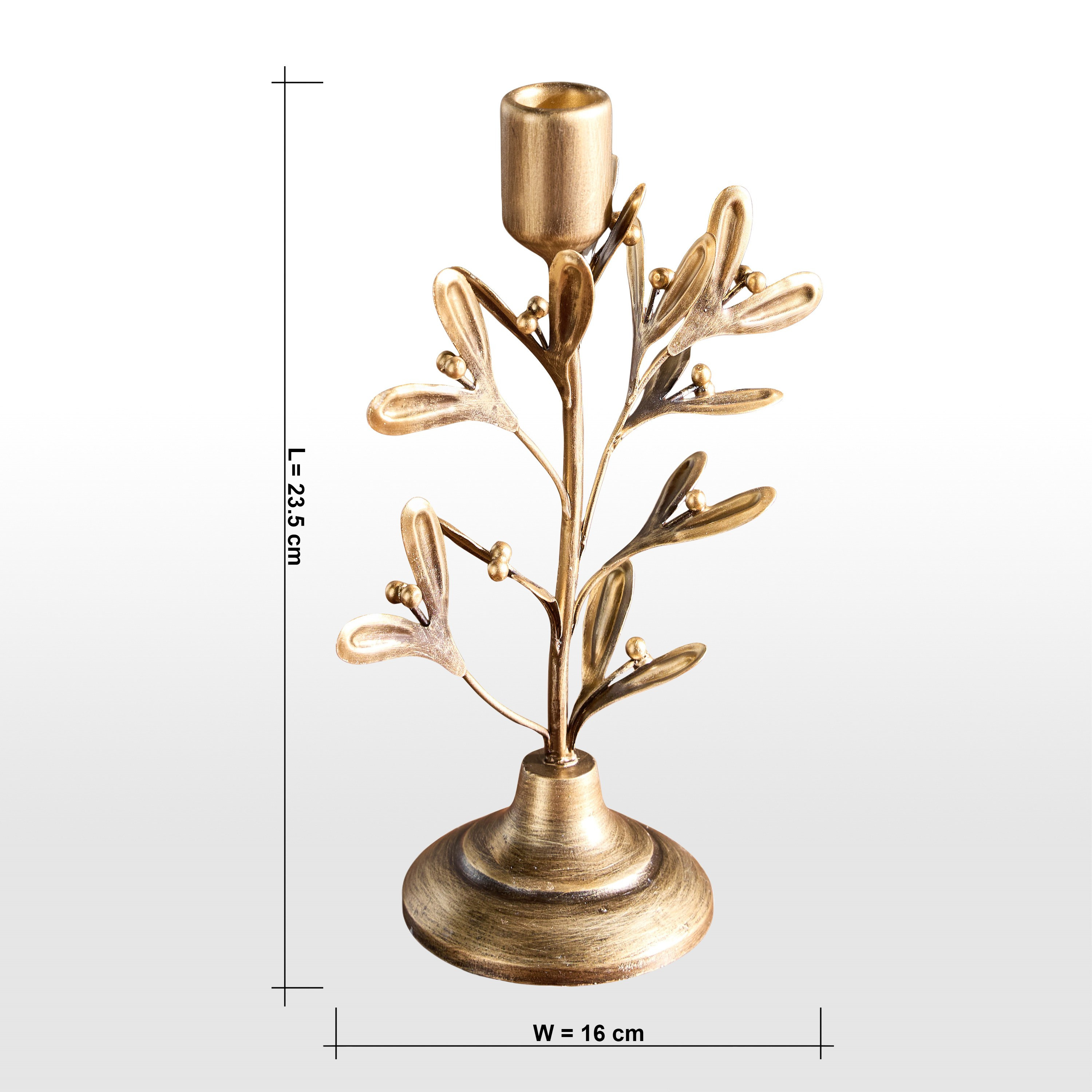 حامل شموع رفيع معدن - ميسلتو - 24 سم-household-decor-candleholdersandlanterns-image-6
