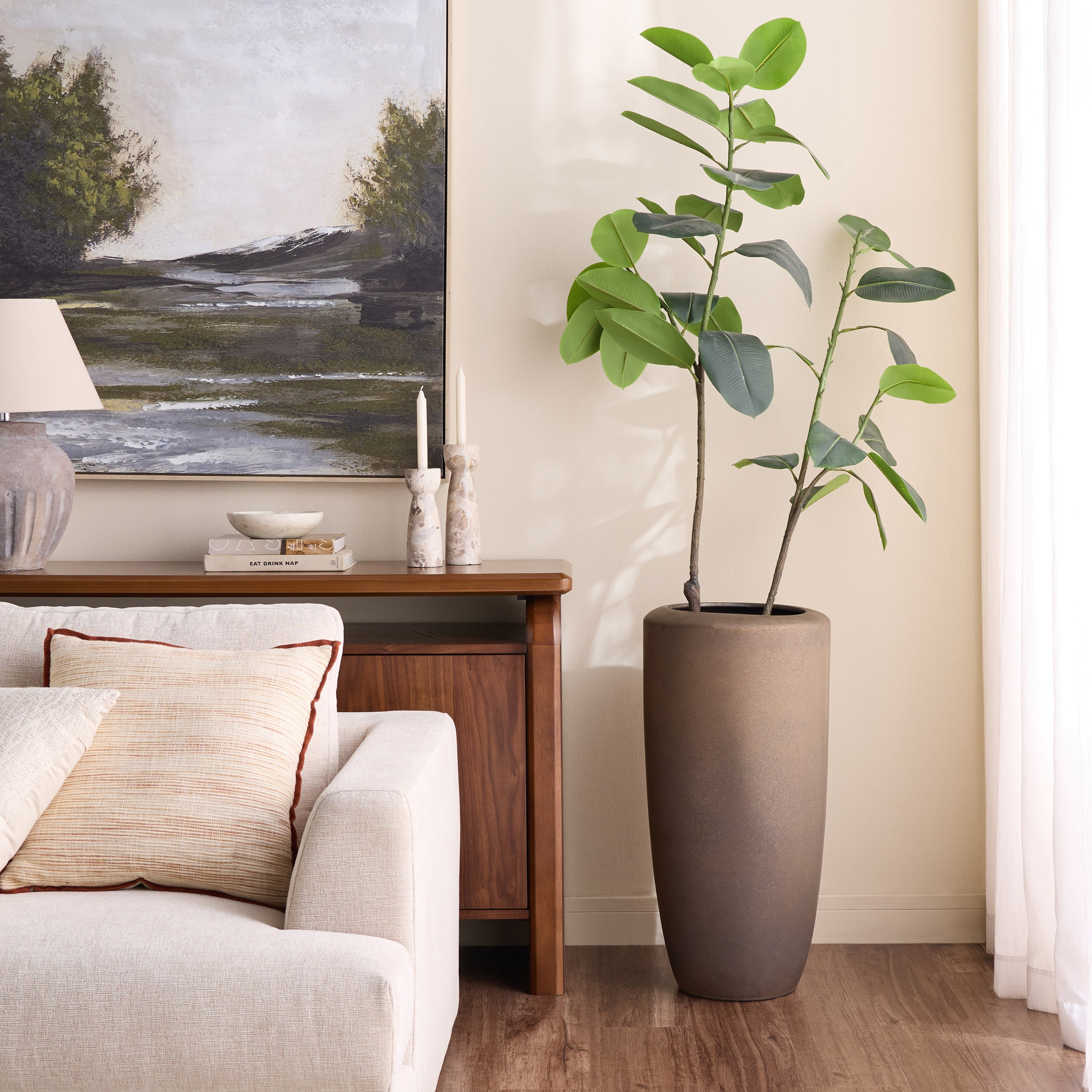 وعاء سيراميك برونزي - داروس - 77 سم-household-gardenandoutdoor-potsandplanters-planters-image-3